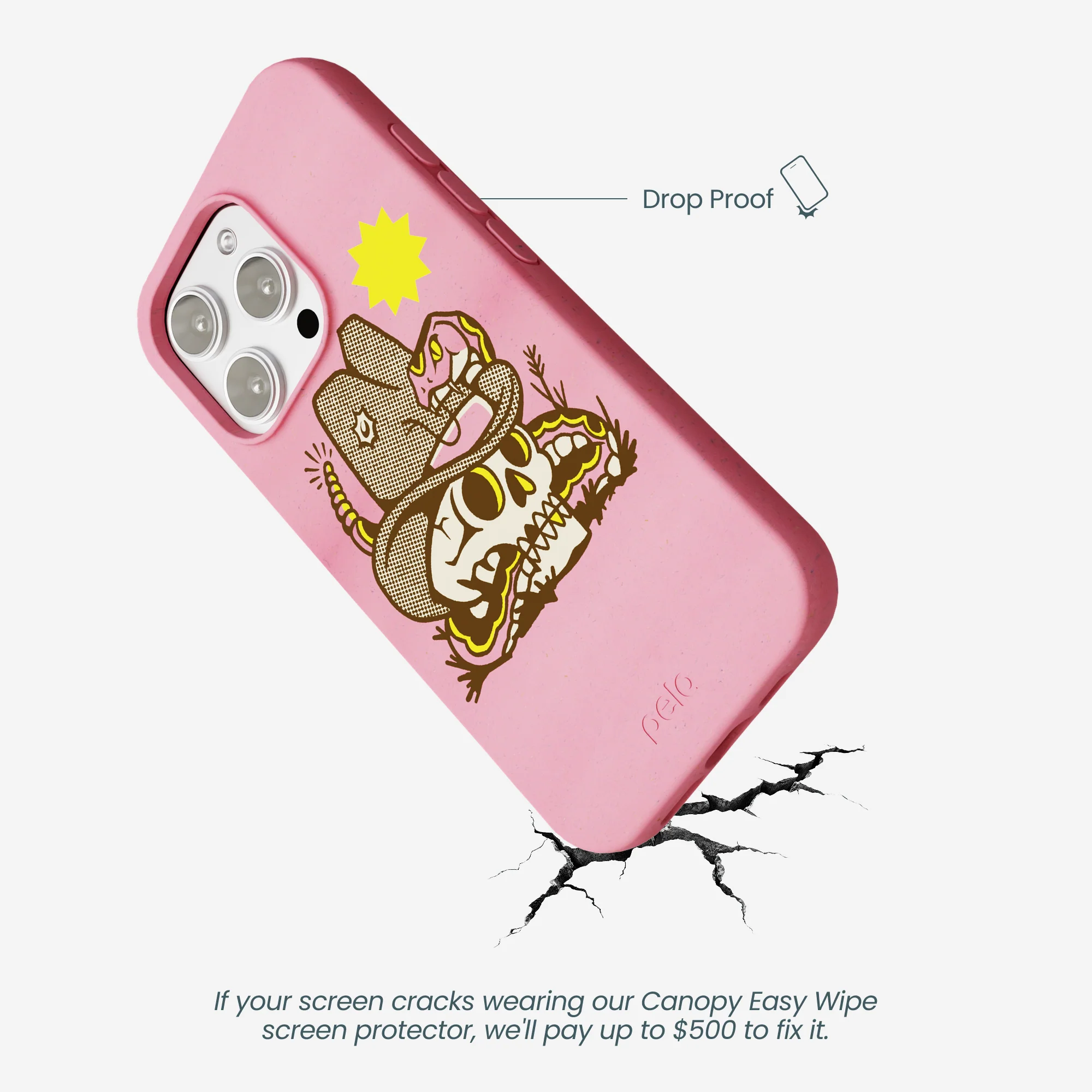 Bubblegum Pink Snakebite iPhone 16 Pro Max Case - Image 5