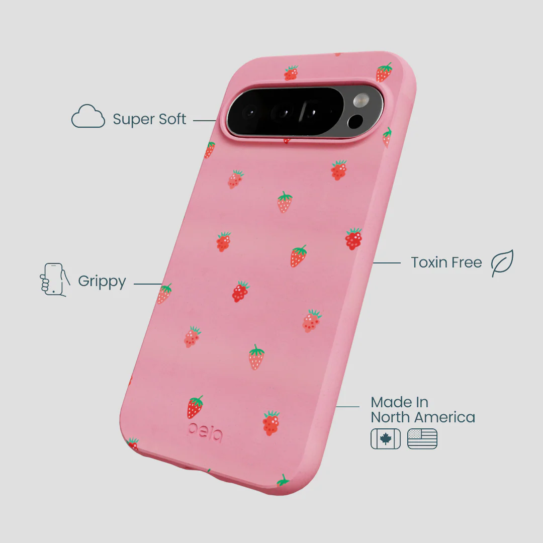 Bubblegum Pink Summer Berries Google Pixel 10 Pro XL Case - Image 3