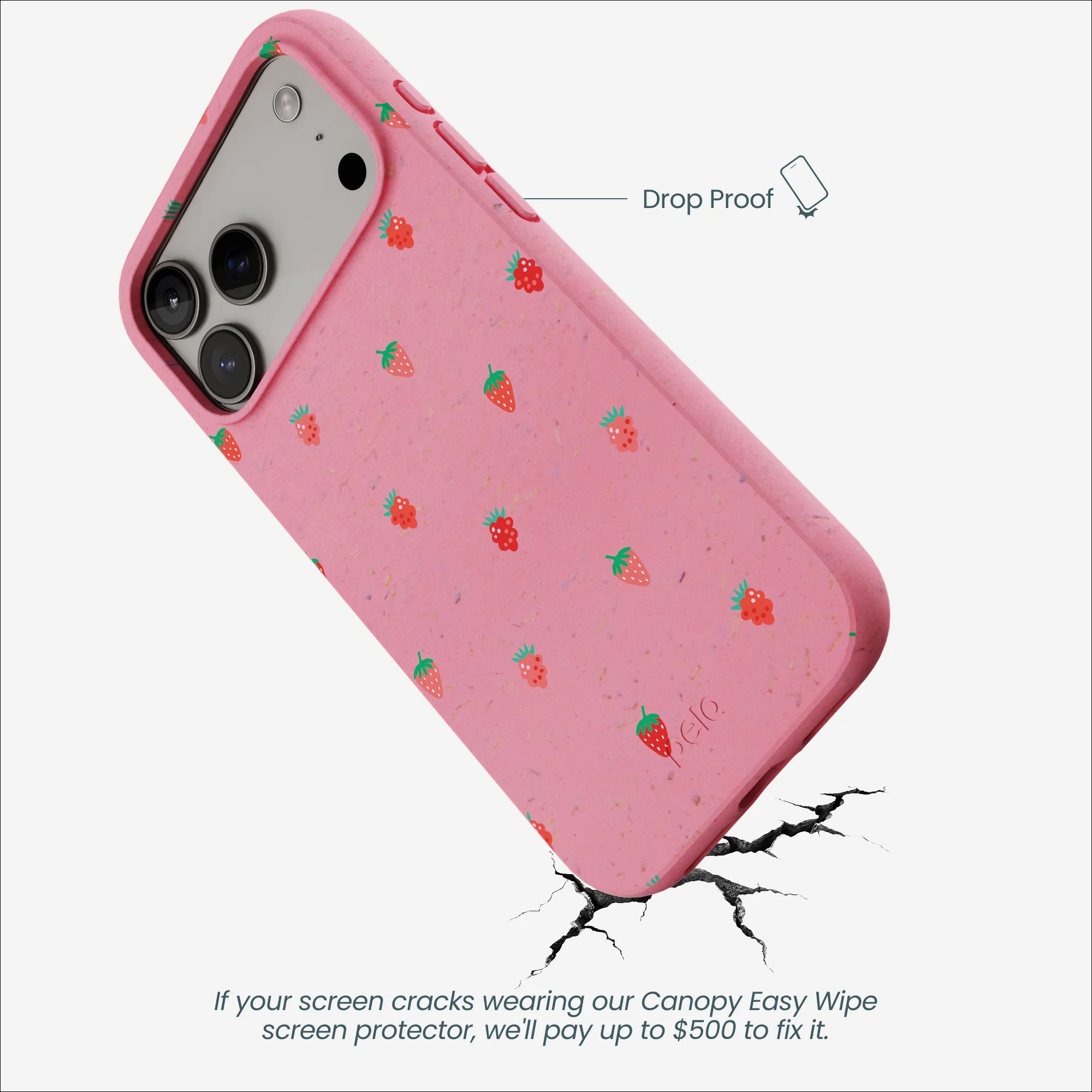 Bubblegum Pink Summer Berries iPhone 17 Pro Max Case - Image 5