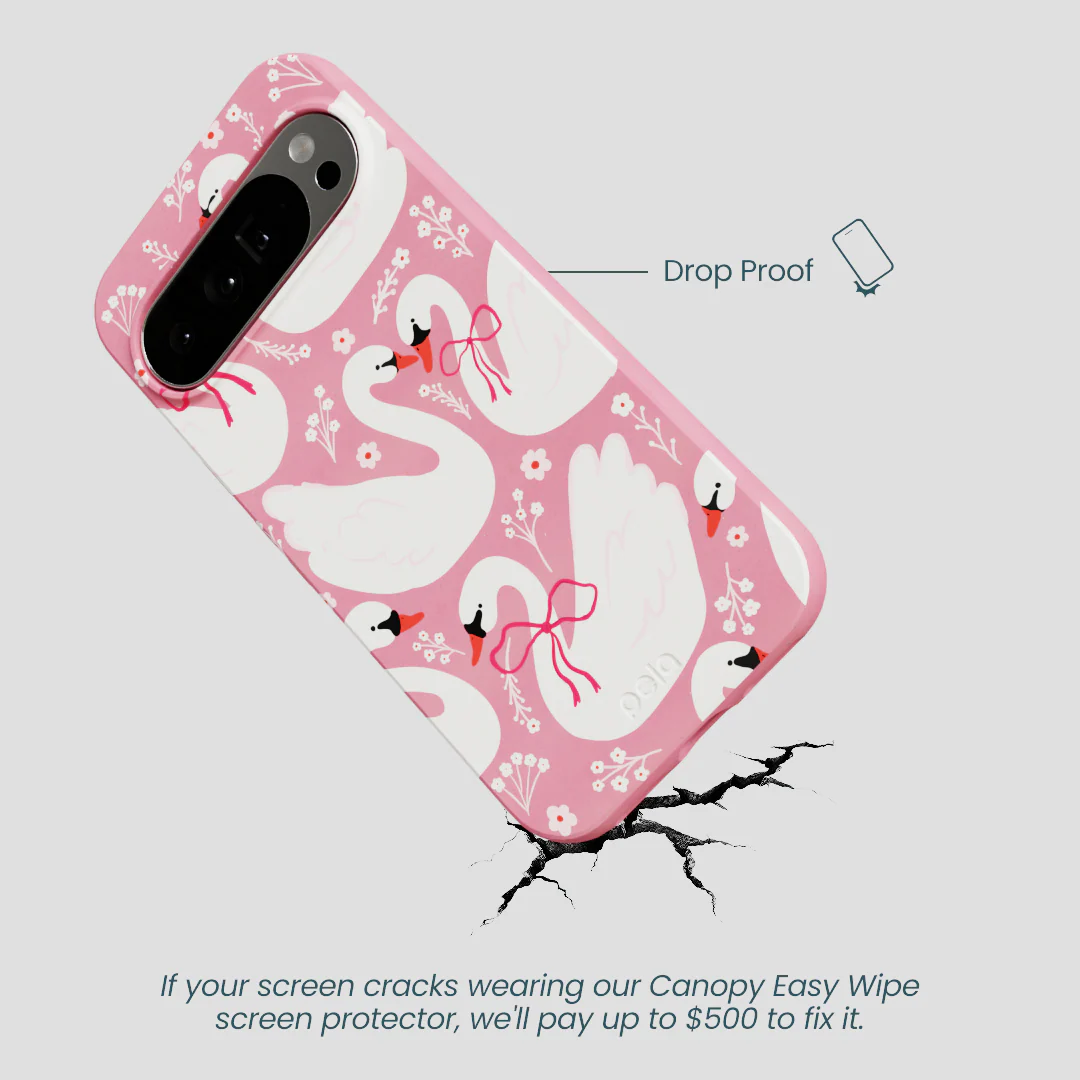 Bubblegum Pink Swan Garden Google Pixel 10 Pro XL Case - Image 5