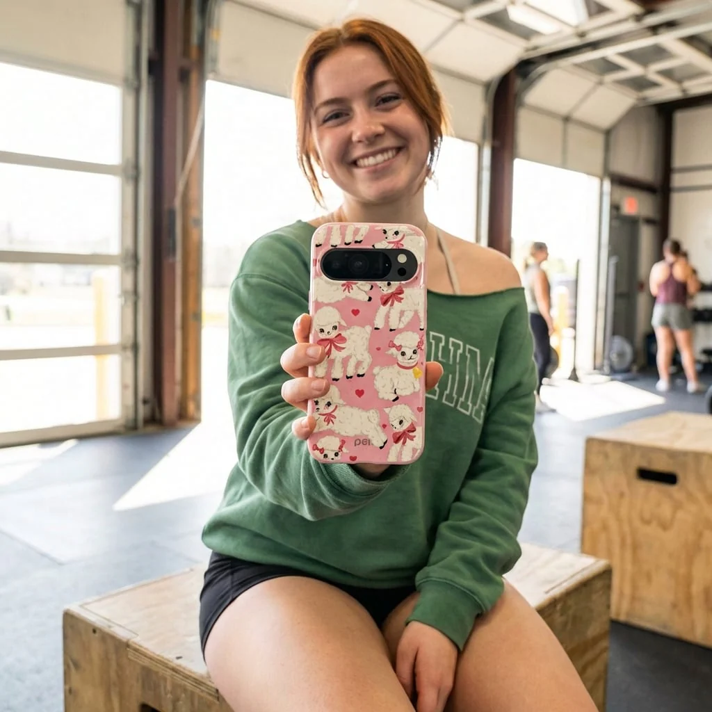 Bubblegum Pink Wool You Be Mine Google Pixel 10/10 Pro Case - Image 2