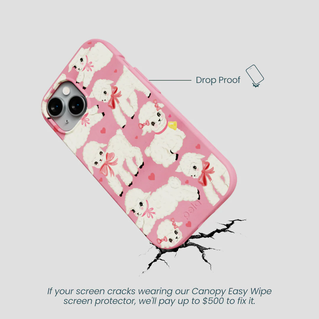 Bubblegum Pink Wool You Be Mine iPhone 15 Case - Image 5