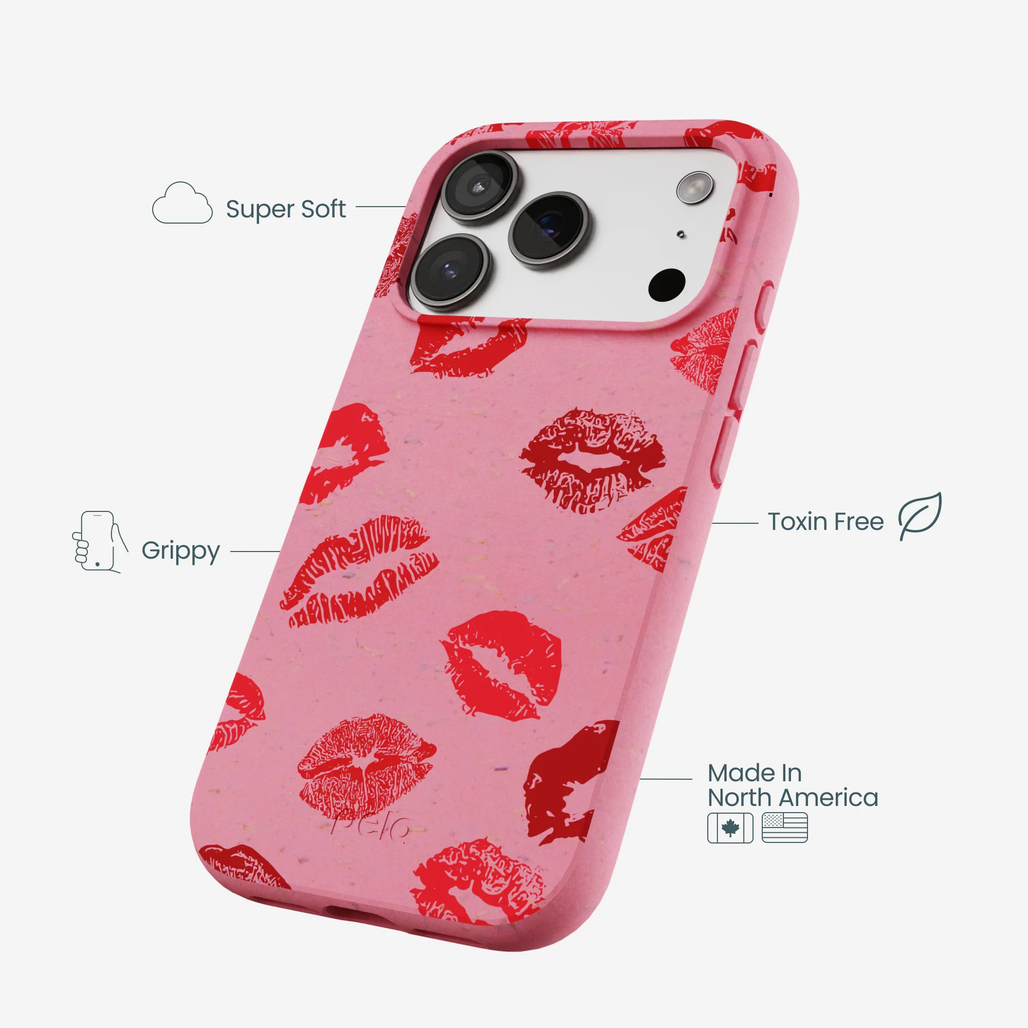 Bubblegum Pink XOXO iPhone 17 Pro Case - Image 4