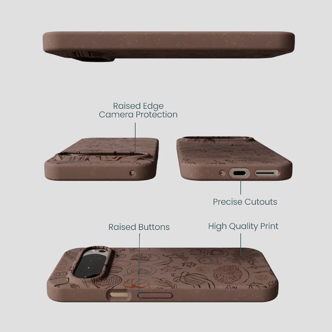 Chocolate Brown Autumn Sweets Google Pixel 9/9 Pro Case - Image 3