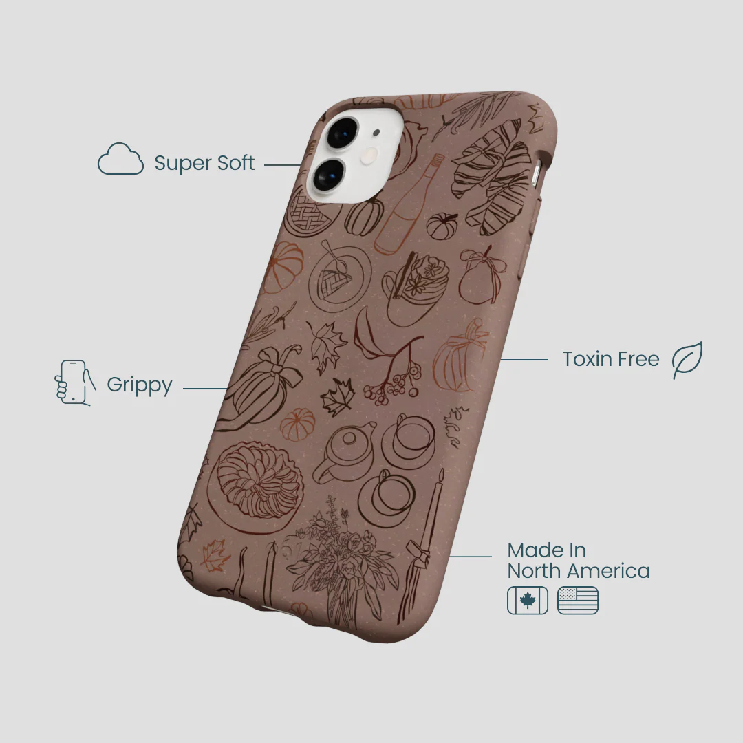 Chocolate Brown Autumn Sweets iPhone 11 Case - Image 4