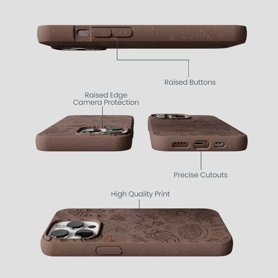 Chocolate Brown Autumn Sweets iPhone 13 Pro Case - Image 3