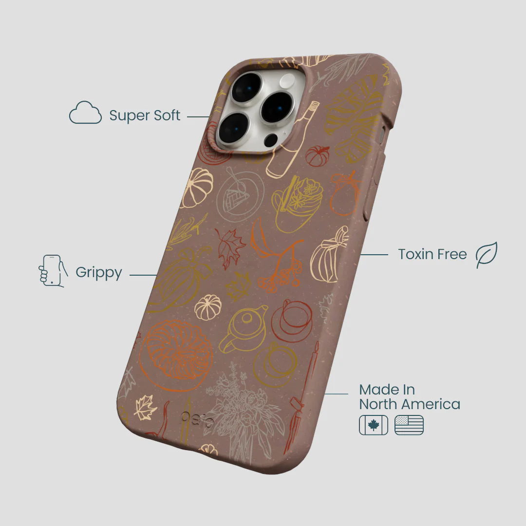 Chocolate Brown Autumn Sweets iPhone 15 Pro Max Case - Image 4