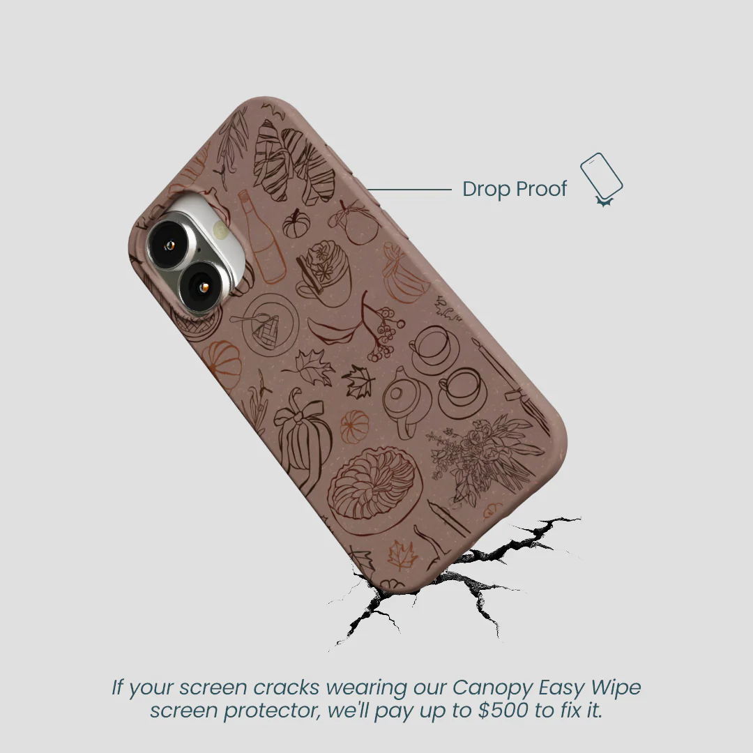 Chocolate Brown Autumn Sweets iPhone 16 Case - Image 5
