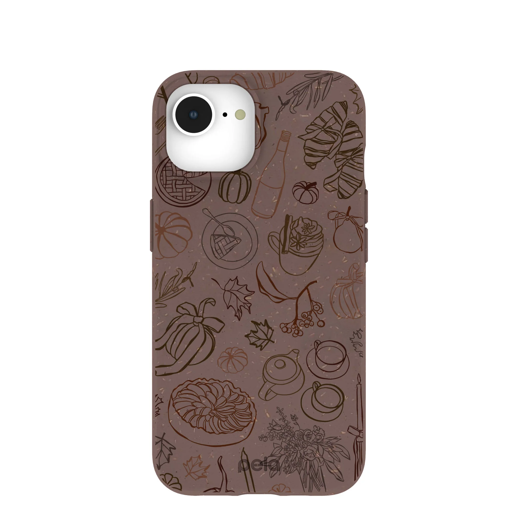Chocolate Brown Autumn Sweets iPhone 16e/17e Case