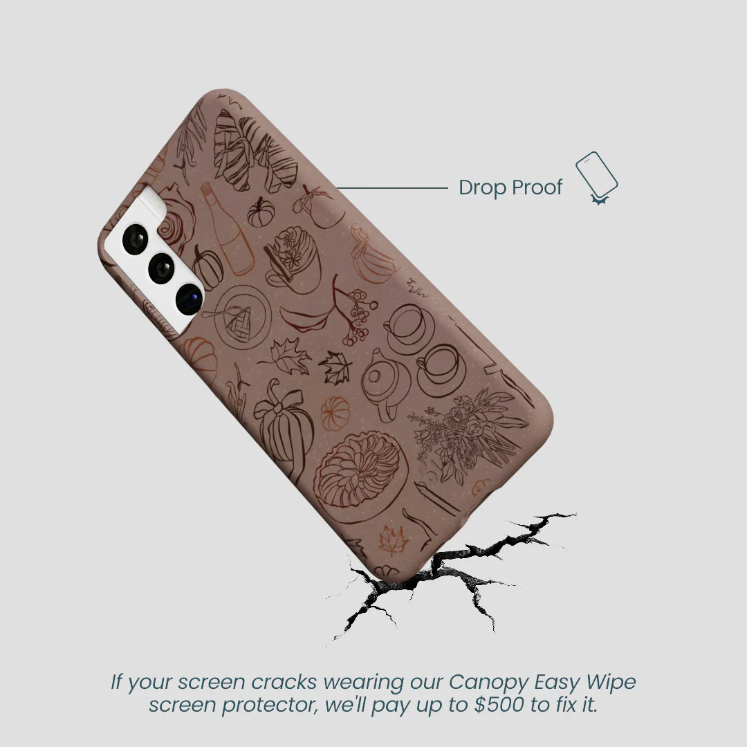 Chocolate Brown Autumn Sweets Samsung Galaxy S21 Case - Image 5