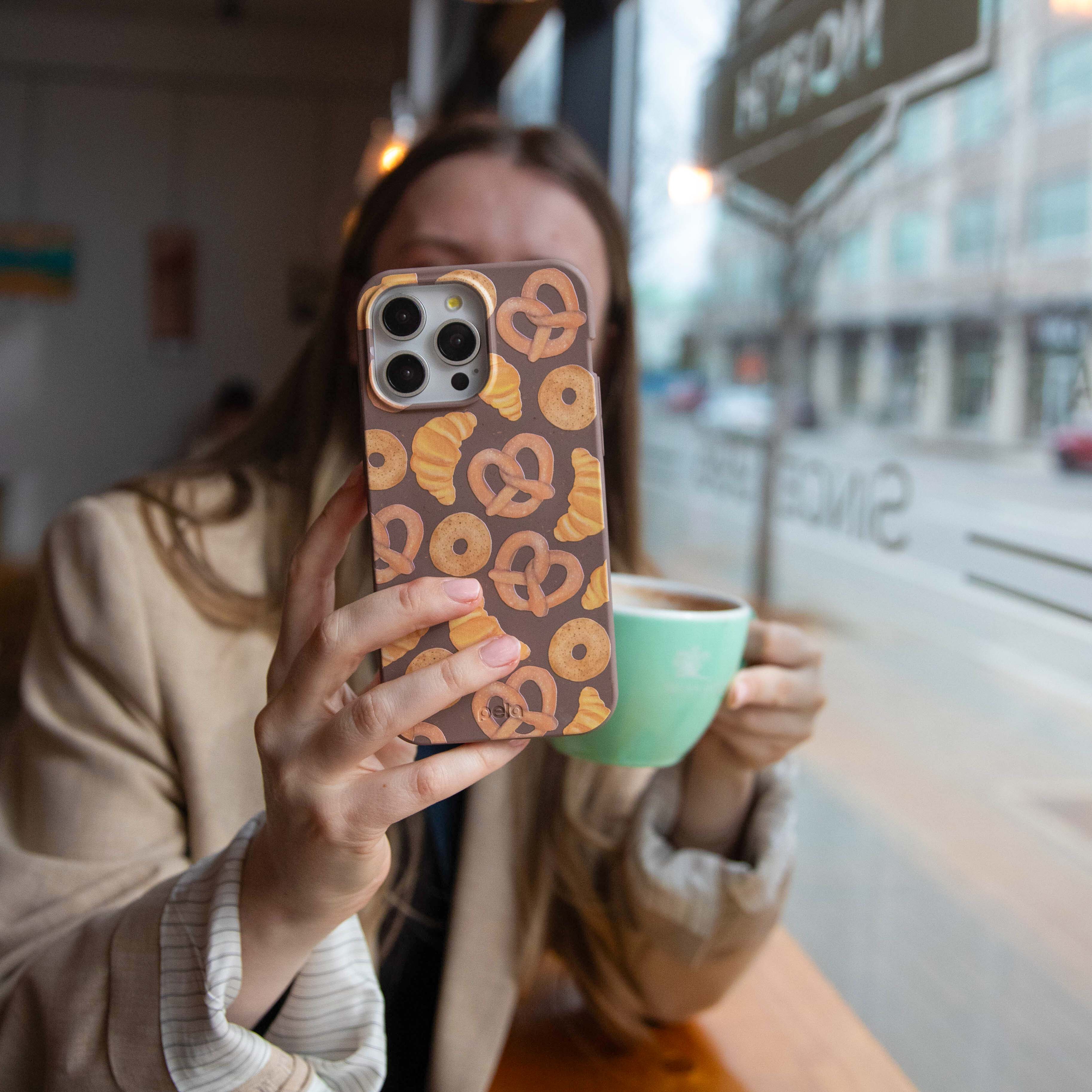 Chocolate Brown Baked Goodies Google Pixel 9a Case - Image 2