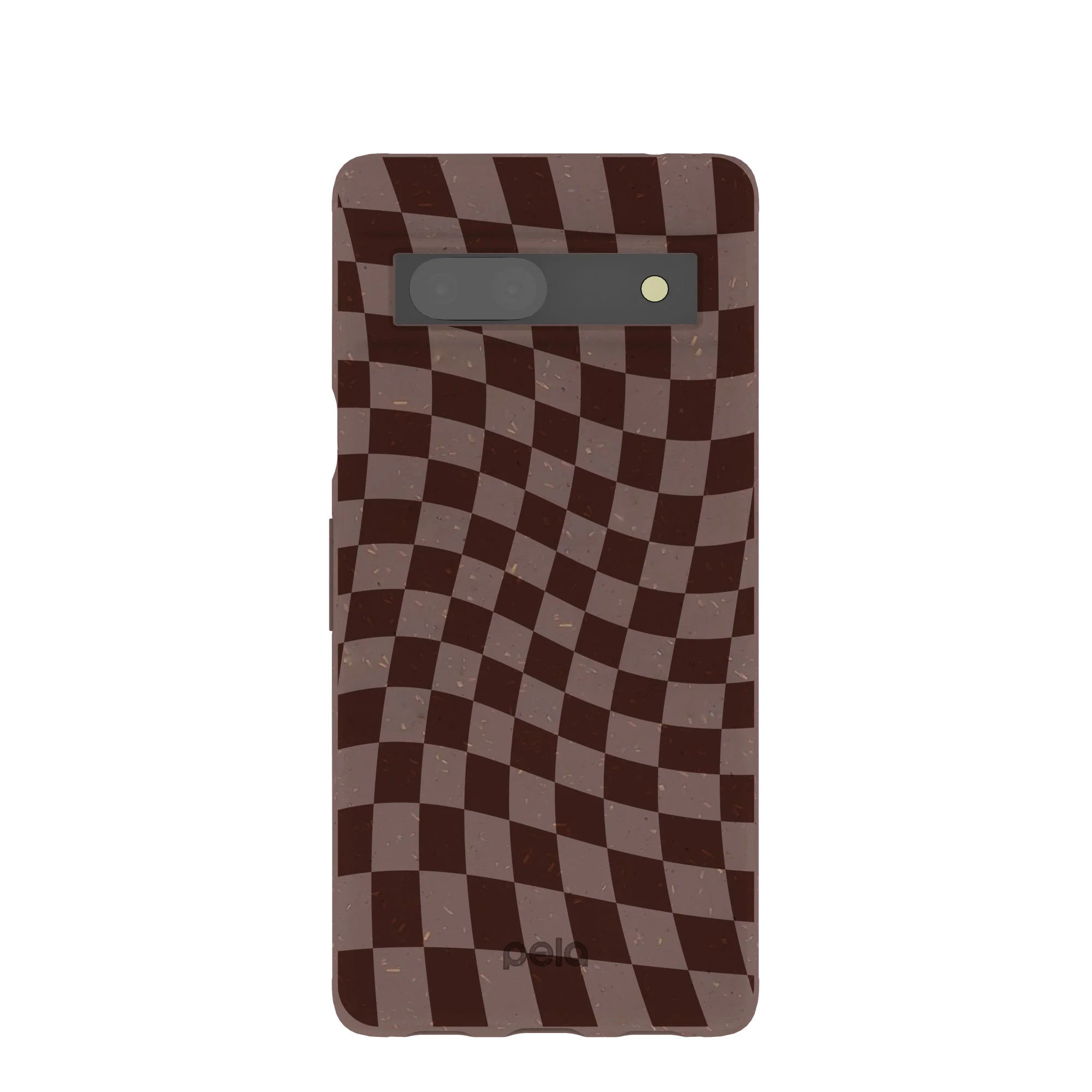 Chocolate Brown Cafe Check Google Pixel 7a Case