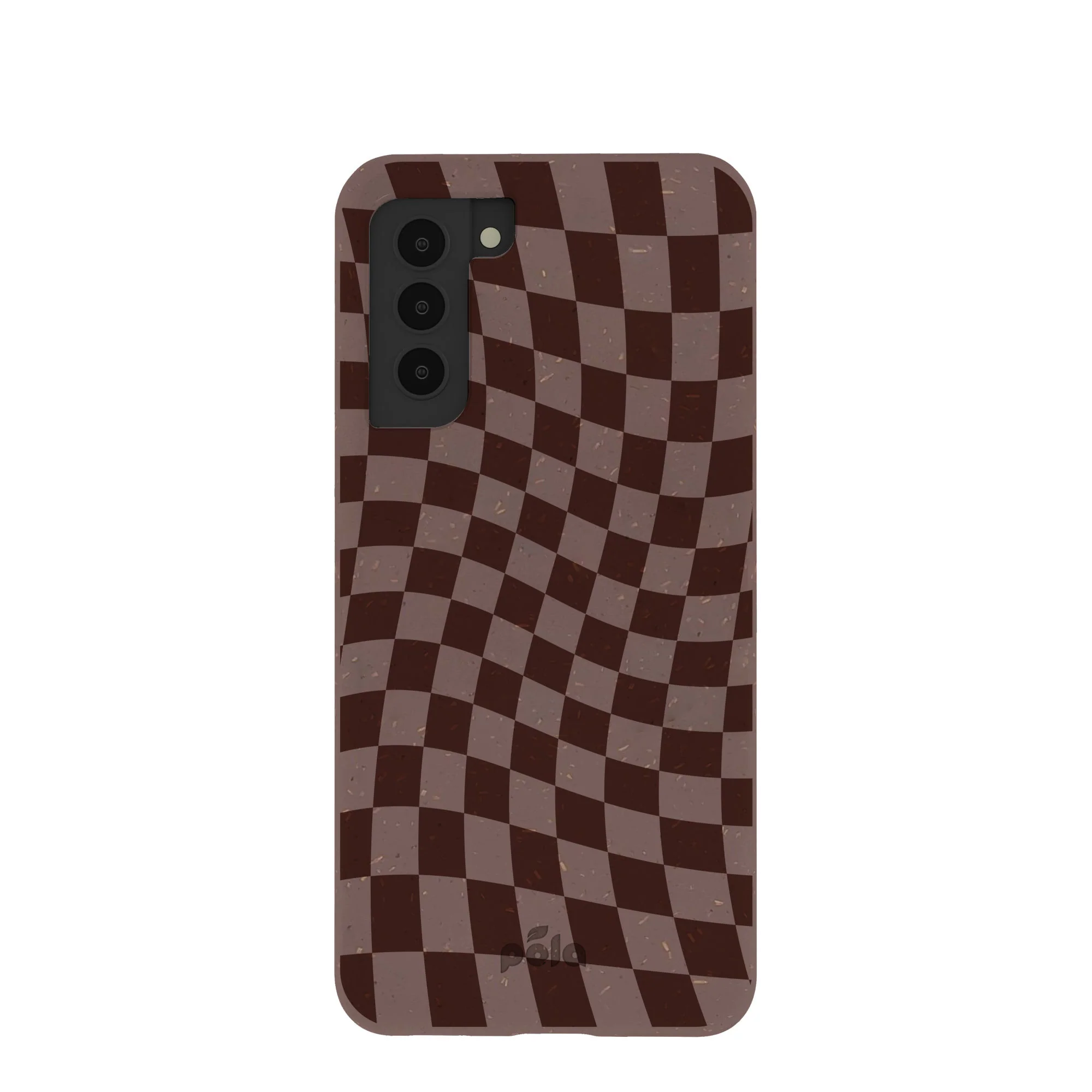 Chocolate Brown Cafe Check Samsung Galaxy S21 Case