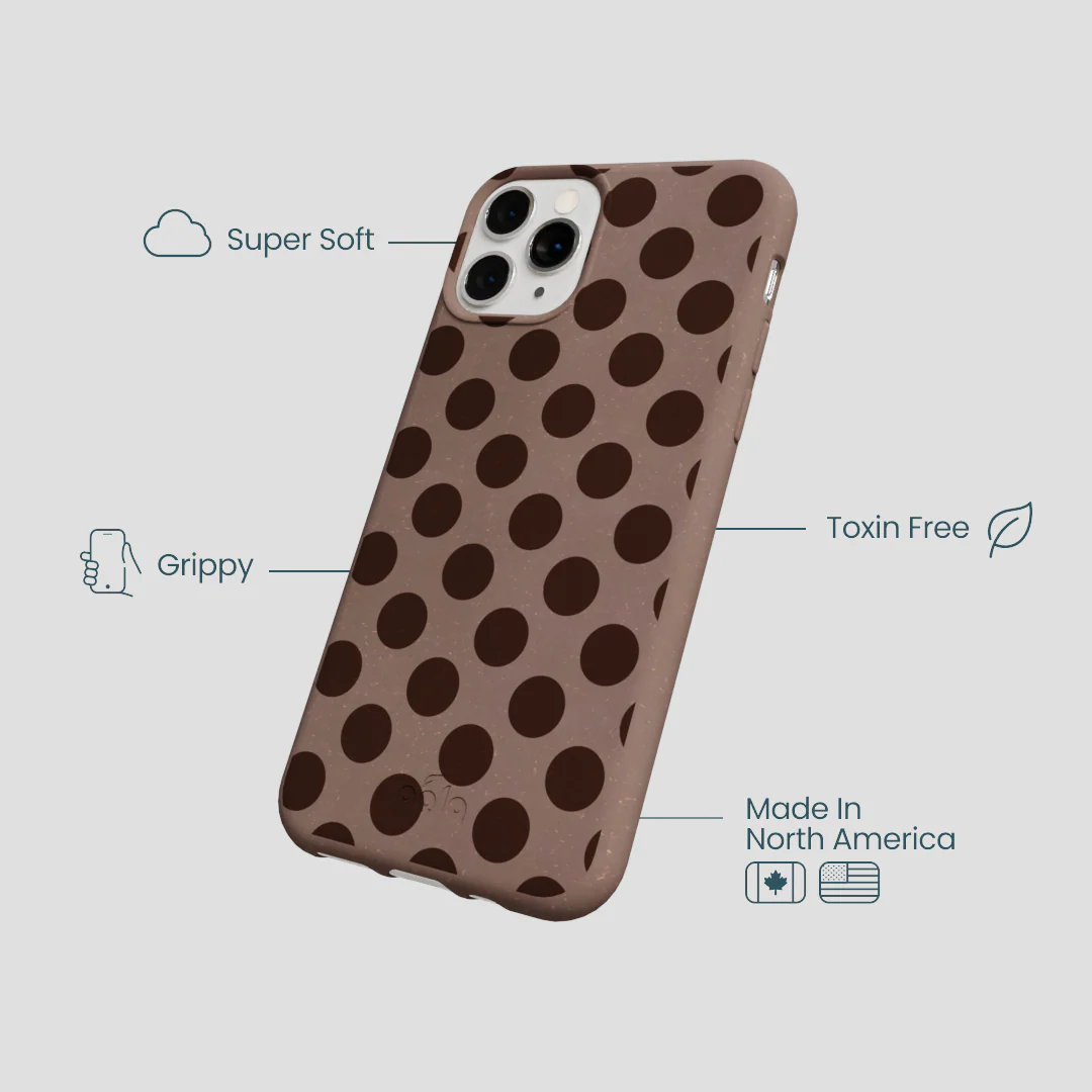 Chocolate Brown Cocoa Sprinkle iPhone 11 Pro Case - Image 4