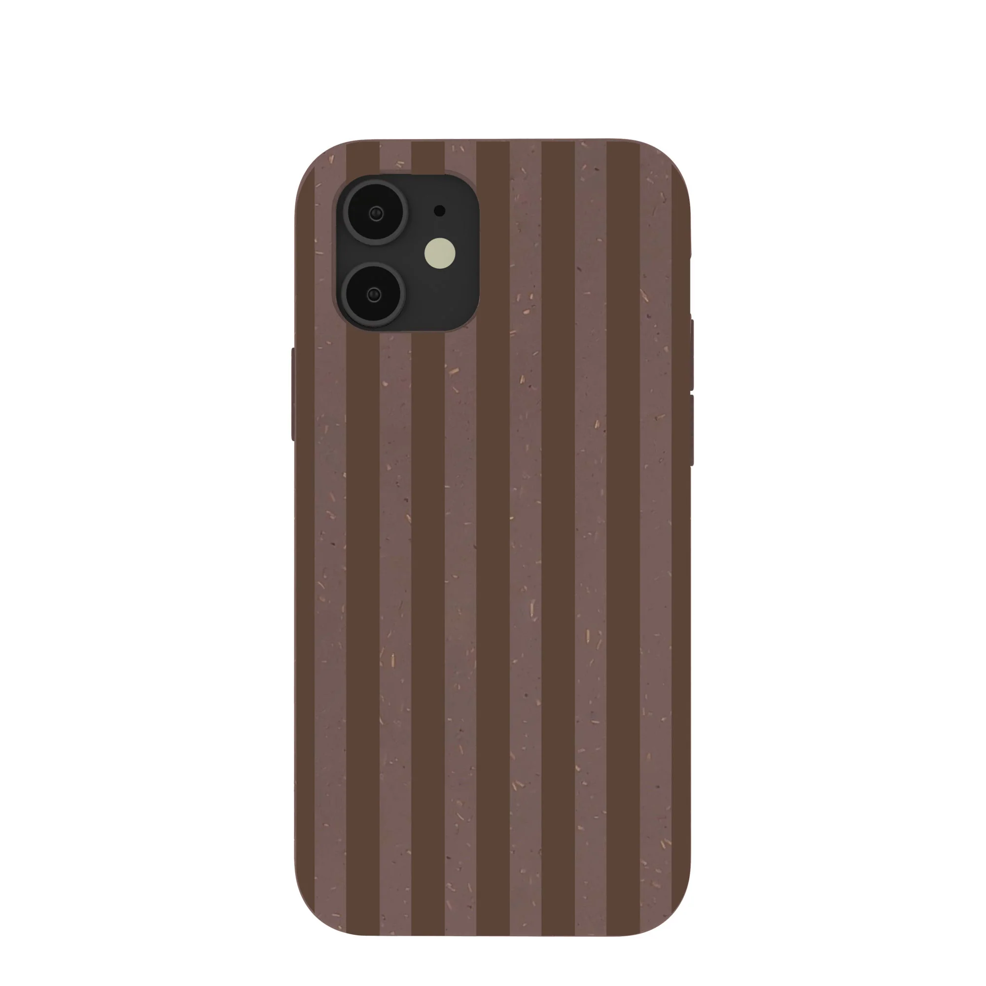 Chocolate Brown Cocoa Stripes iPhone 12/ iPhone 12 Pro Case