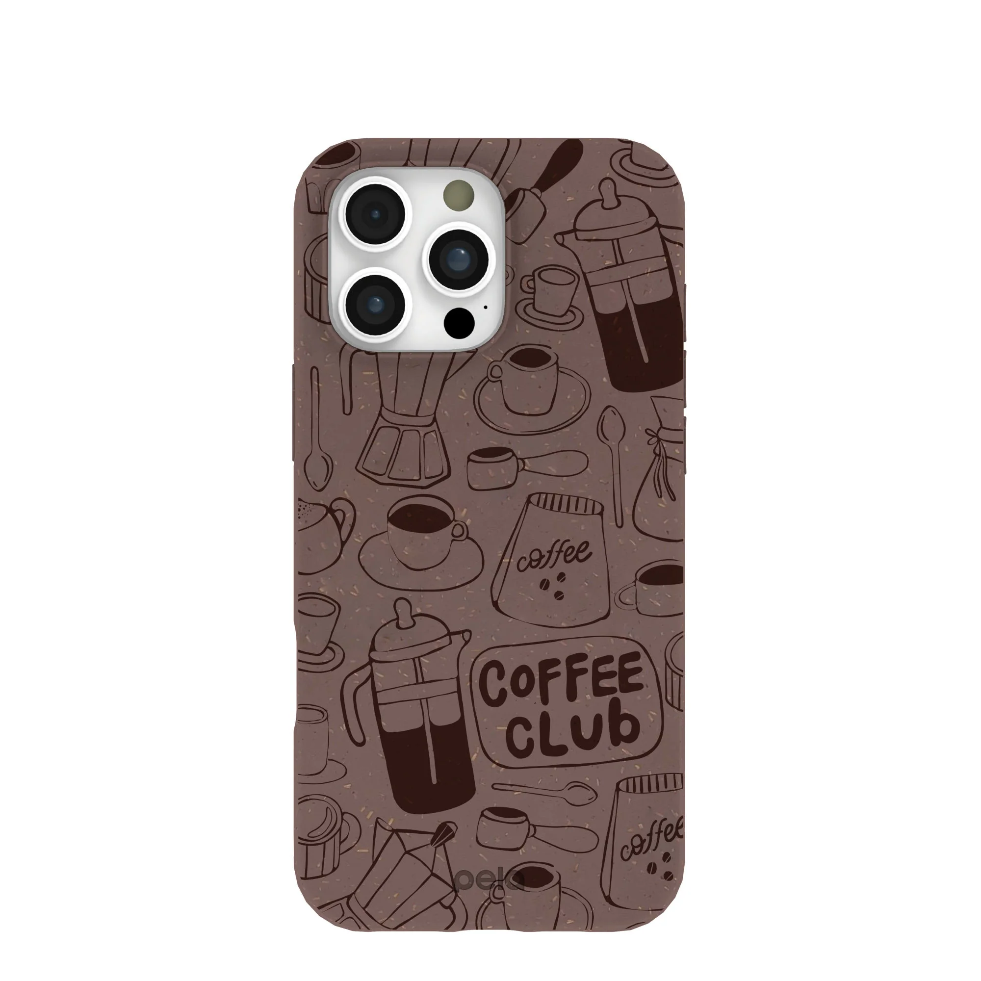 Chocolate Brown Coffee Club iPhone 16 Pro Max Case