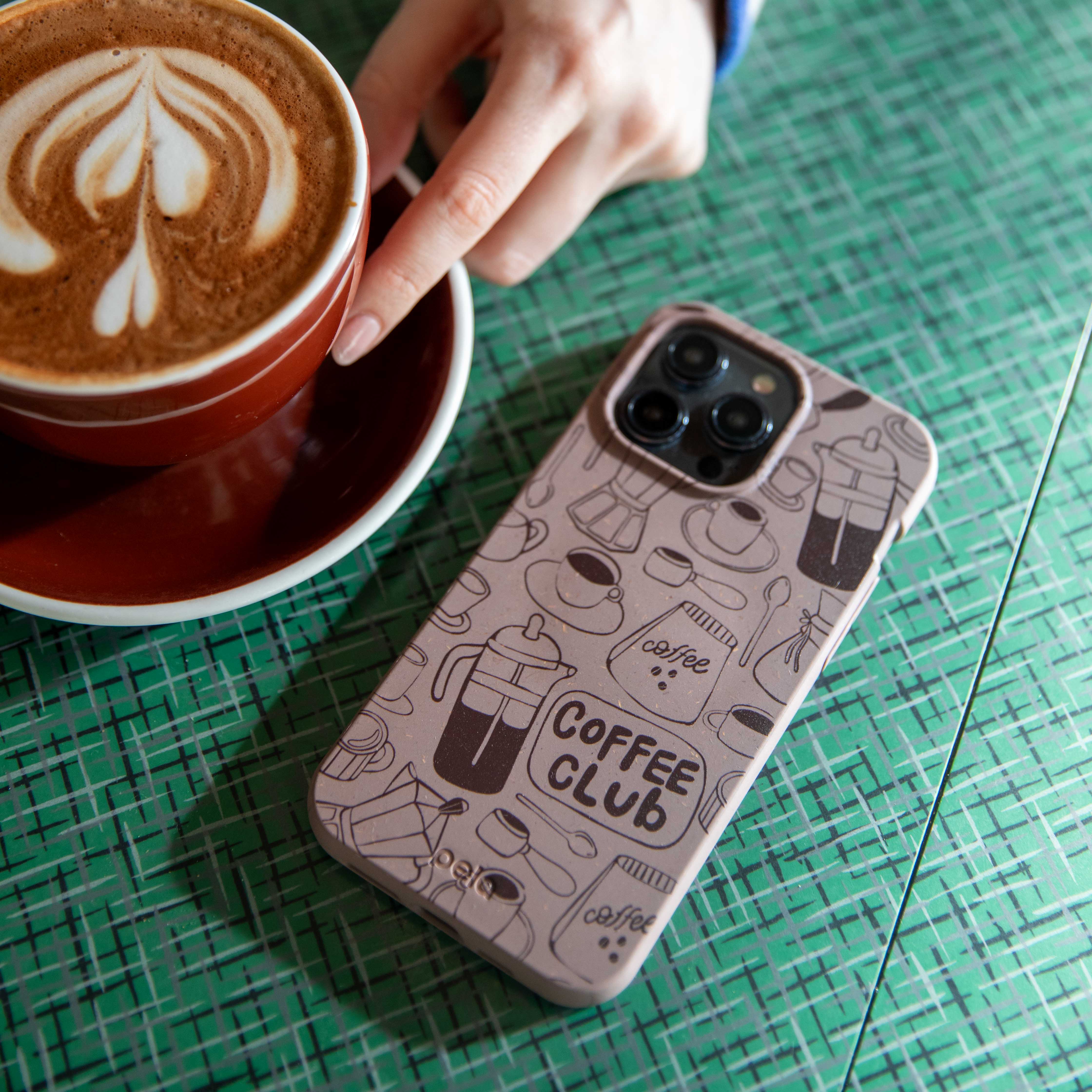 Chocolate Brown Coffee Club Samsung Galaxy S23 Case - Image 2
