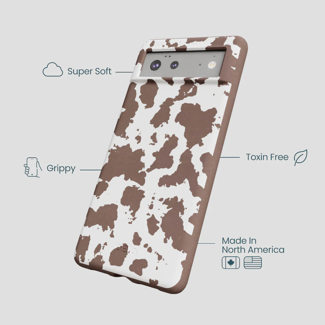 Chocolate Brown Cow Couture Google Pixel 6a Case - Image 4