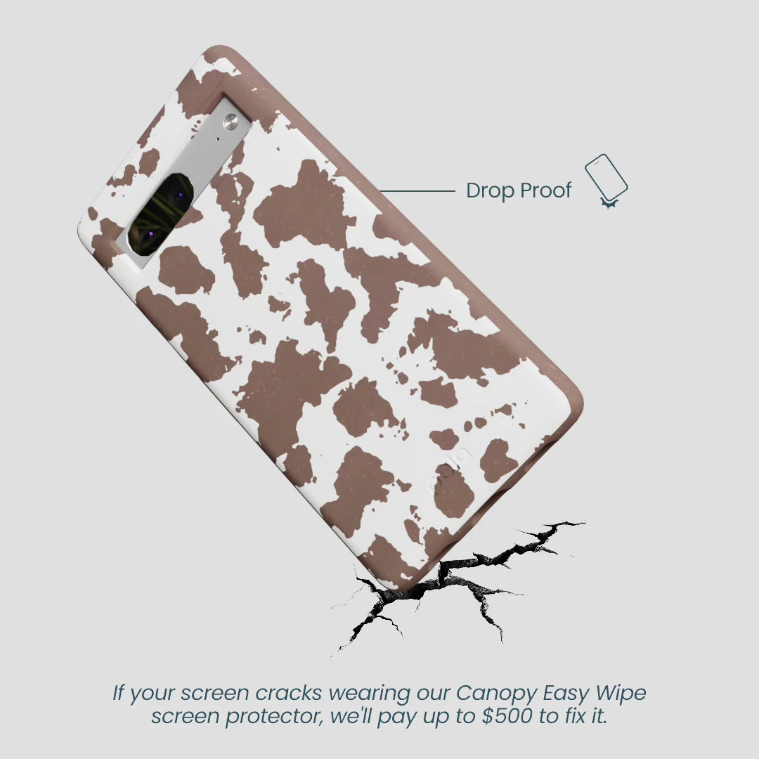 Chocolate Brown Cow Couture Google Pixel 7a Case - Image 5