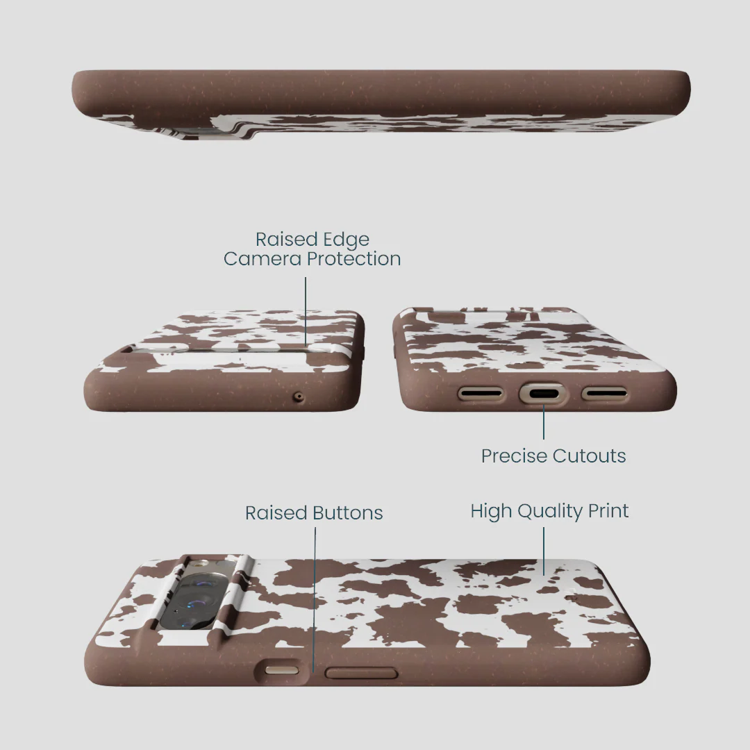 Chocolate Brown Cow Couture Google Pixel 8 Pro Case - Image 3