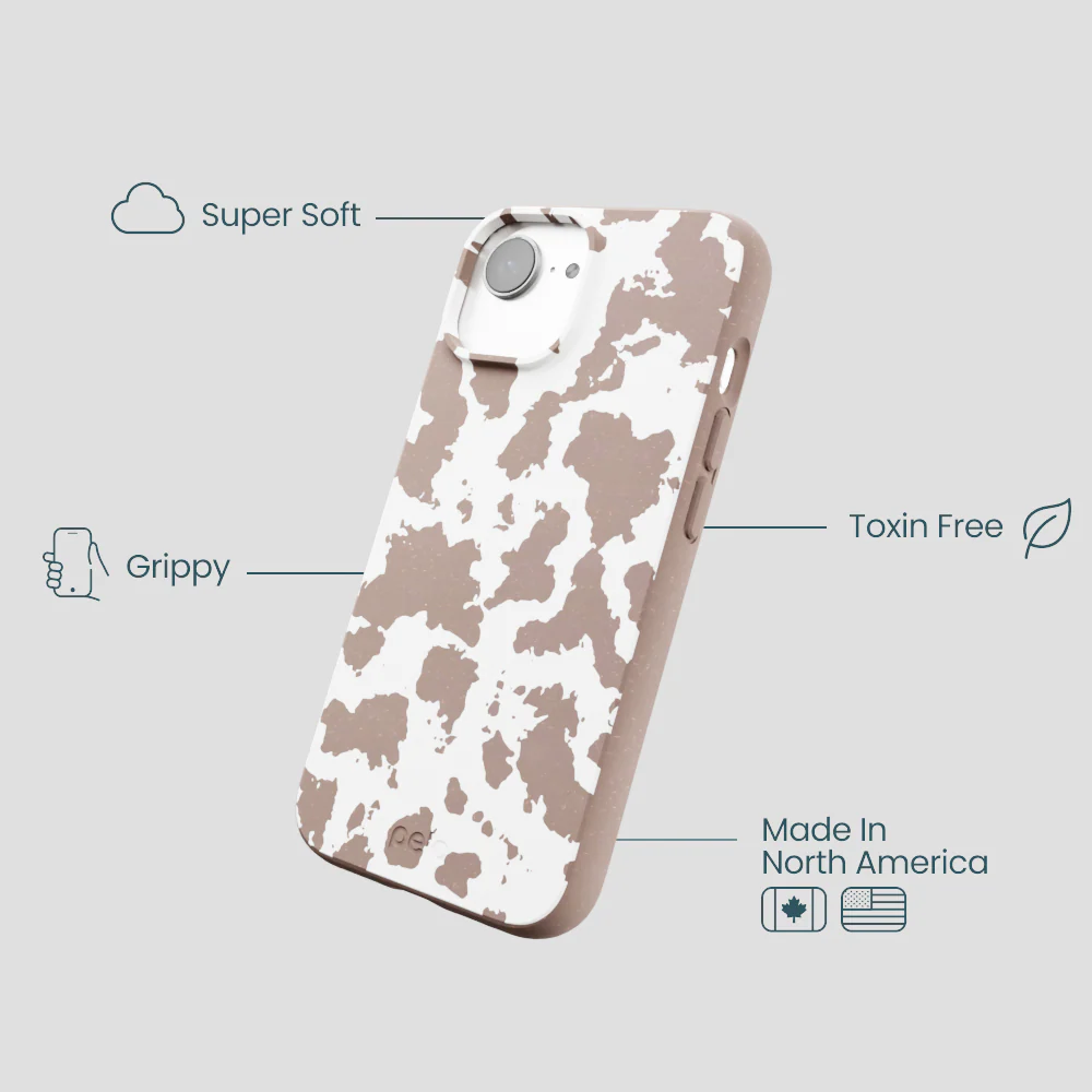 Chocolate Brown Cow Couture iPhone 16e/17e Case - Image 4