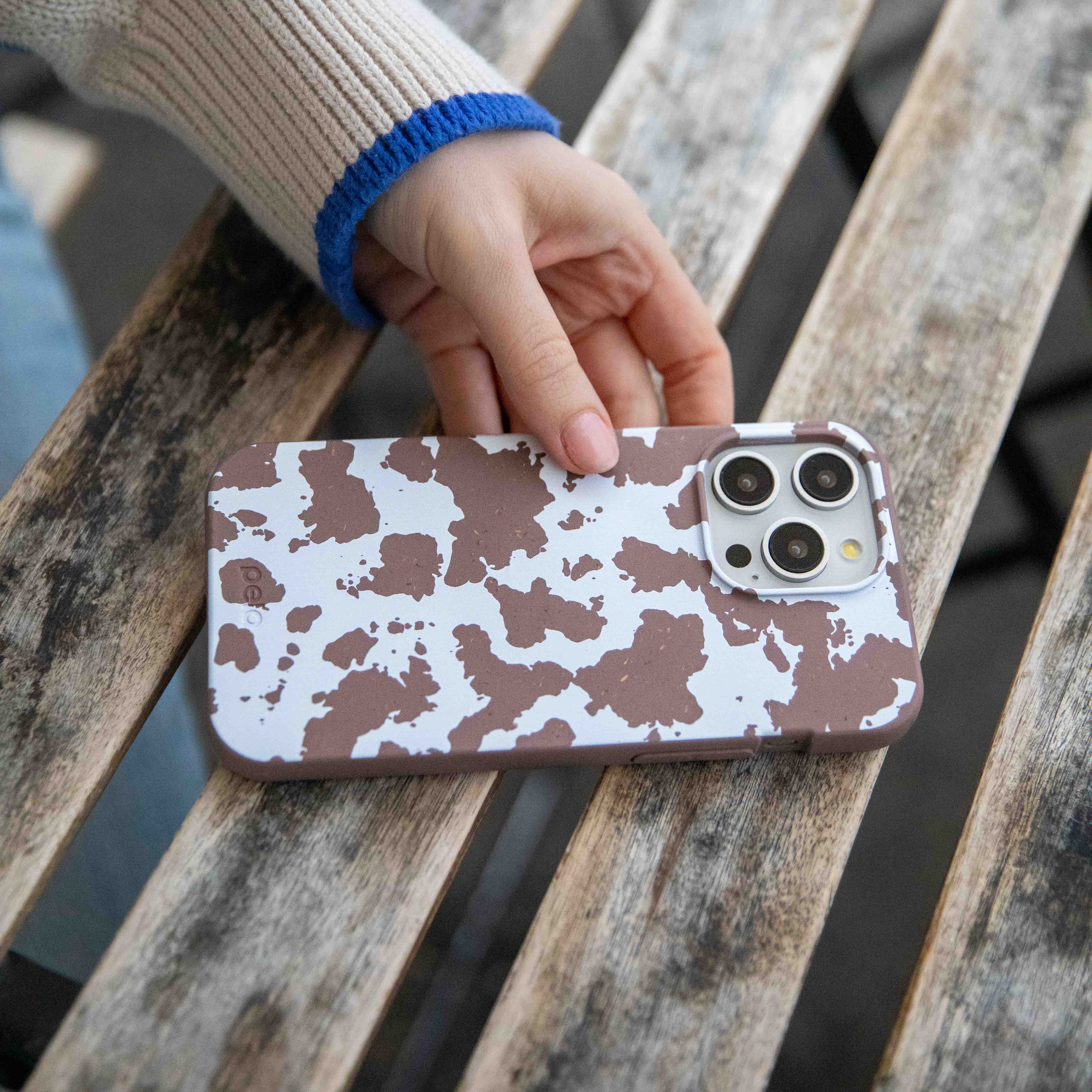 Chocolate Brown Cow Couture iPhone XR Case - Image 2