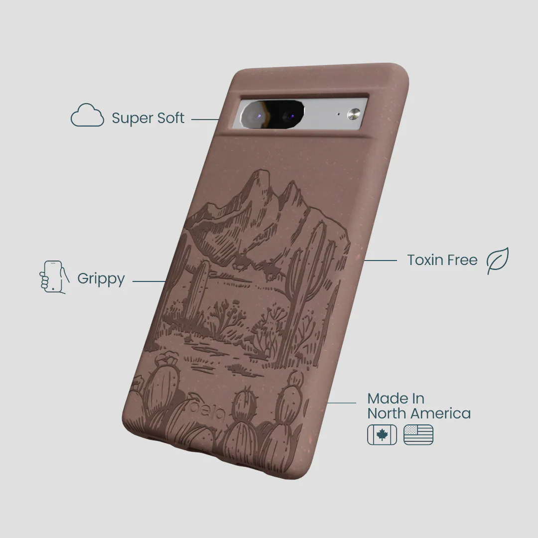 Chocolate Brown Desert Run Google Pixel 7a Case - Image 4