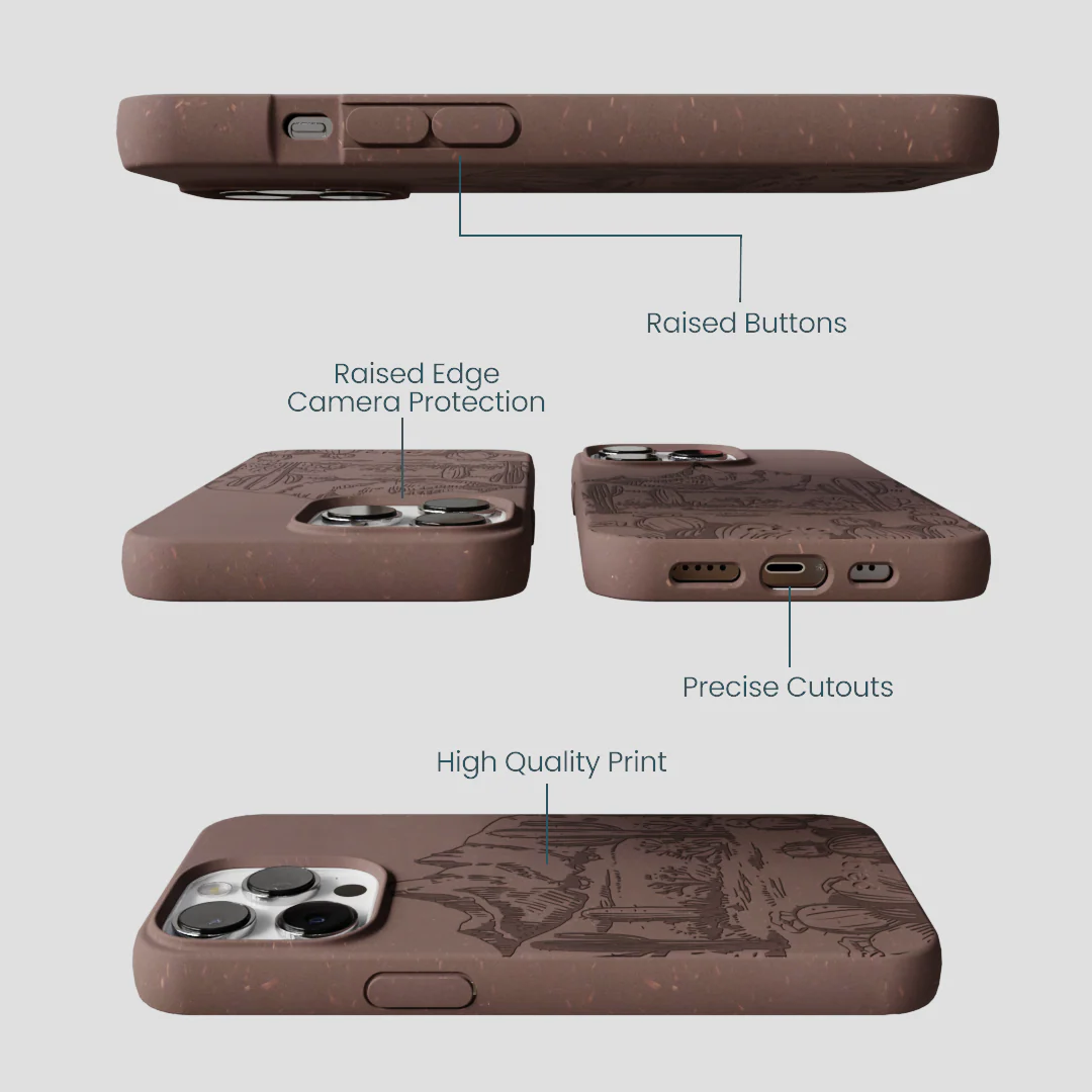 Chocolate Brown Desert Run iPhone 13 Pro Max Case - Image 3