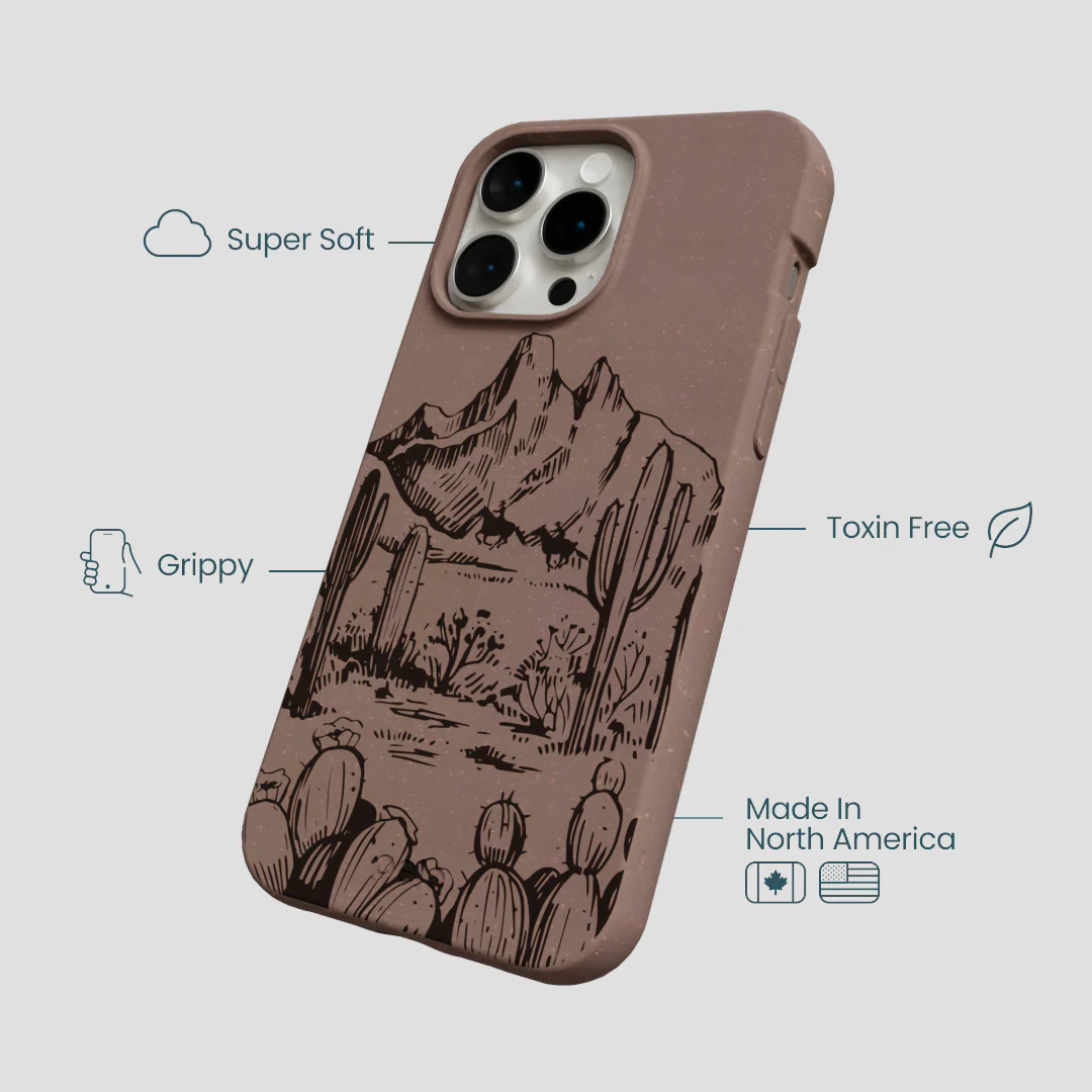 Chocolate Brown Desert Run iPhone 15 Pro Max Case - Image 4