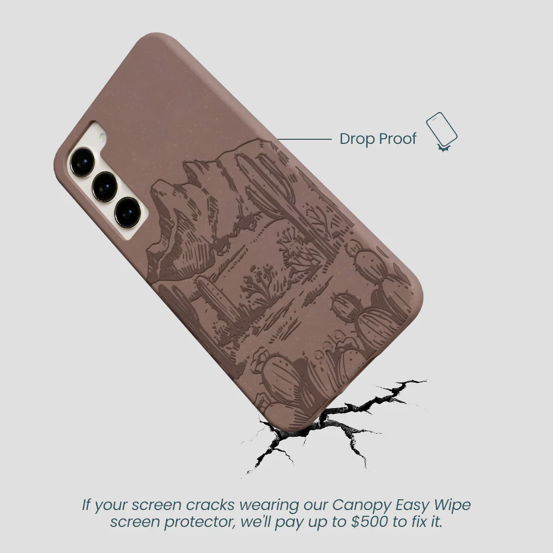 Chocolate Brown Desert Run Samsung Galaxy S24+(Plus) Case - Image 5