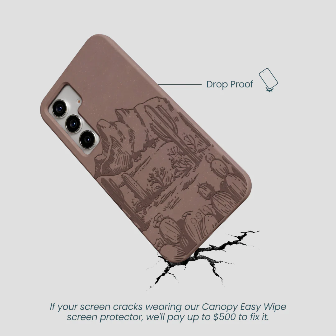 Chocolate Brown Desert Run Samsung Galaxy S25 Case - Image 5