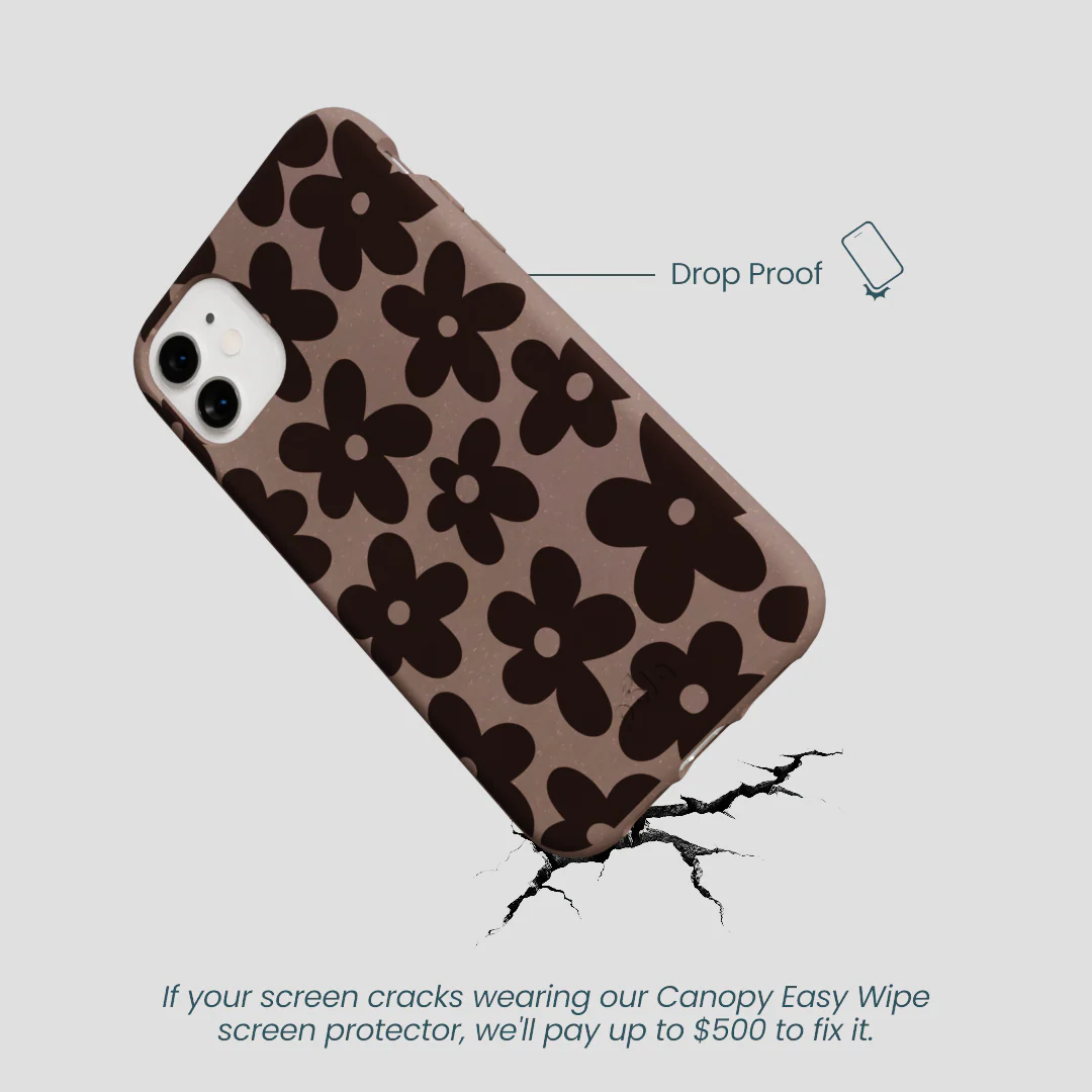 Chocolate Brown Earthy Blooms iPhone 11 Case - Image 5