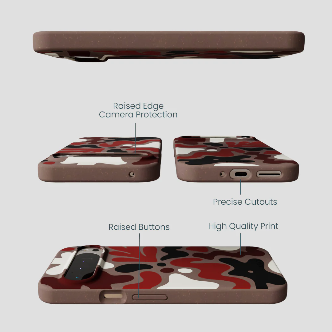 Chocolate Brown Earthy Curves Google Pixel 9 Pro XL Case - Image 3