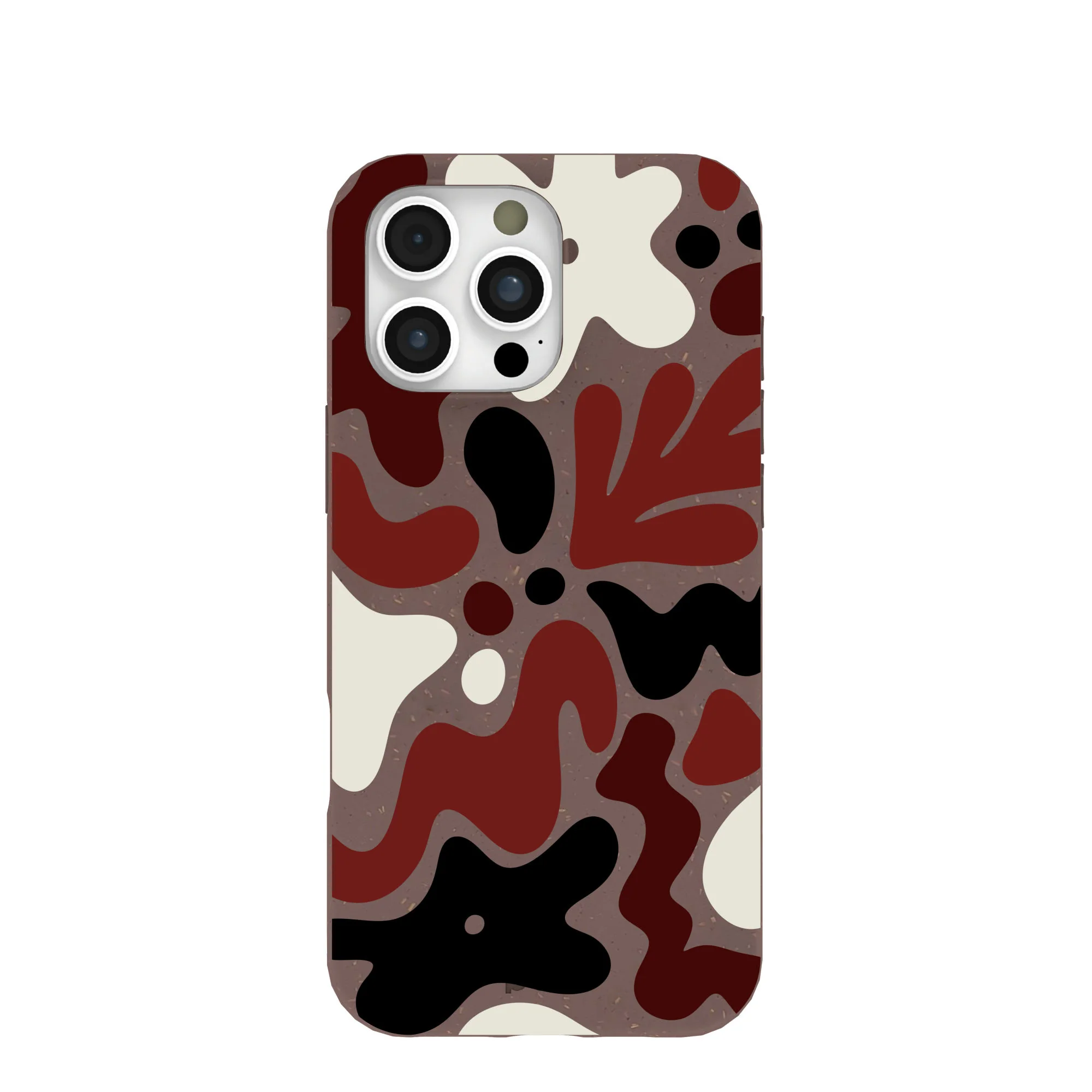 Chocolate Brown Earthy Curves iPhone 16 Pro Max Case
