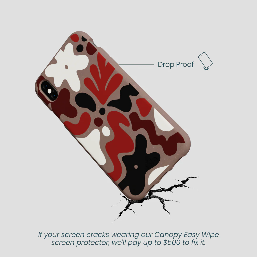 Chocolate Brown Earthy Curves iPhone XR Case - Image 5
