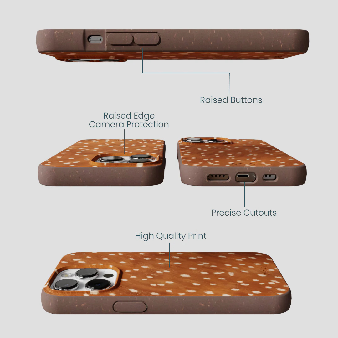 Chocolate Brown Fawn iPhone 13 Pro Max Case - Image 3