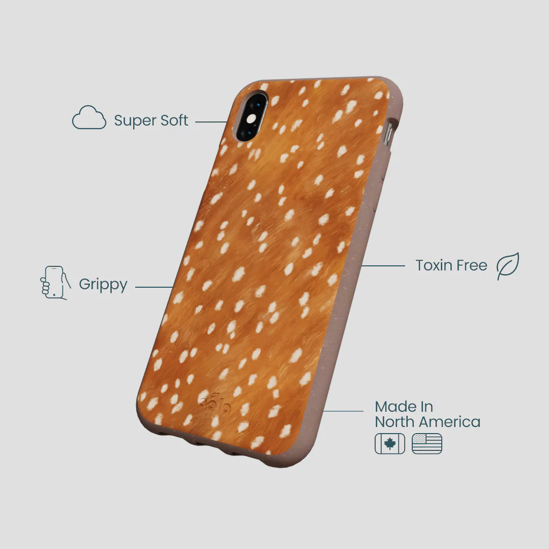Chocolate Brown Fawn iPhone XR Case - Image 4