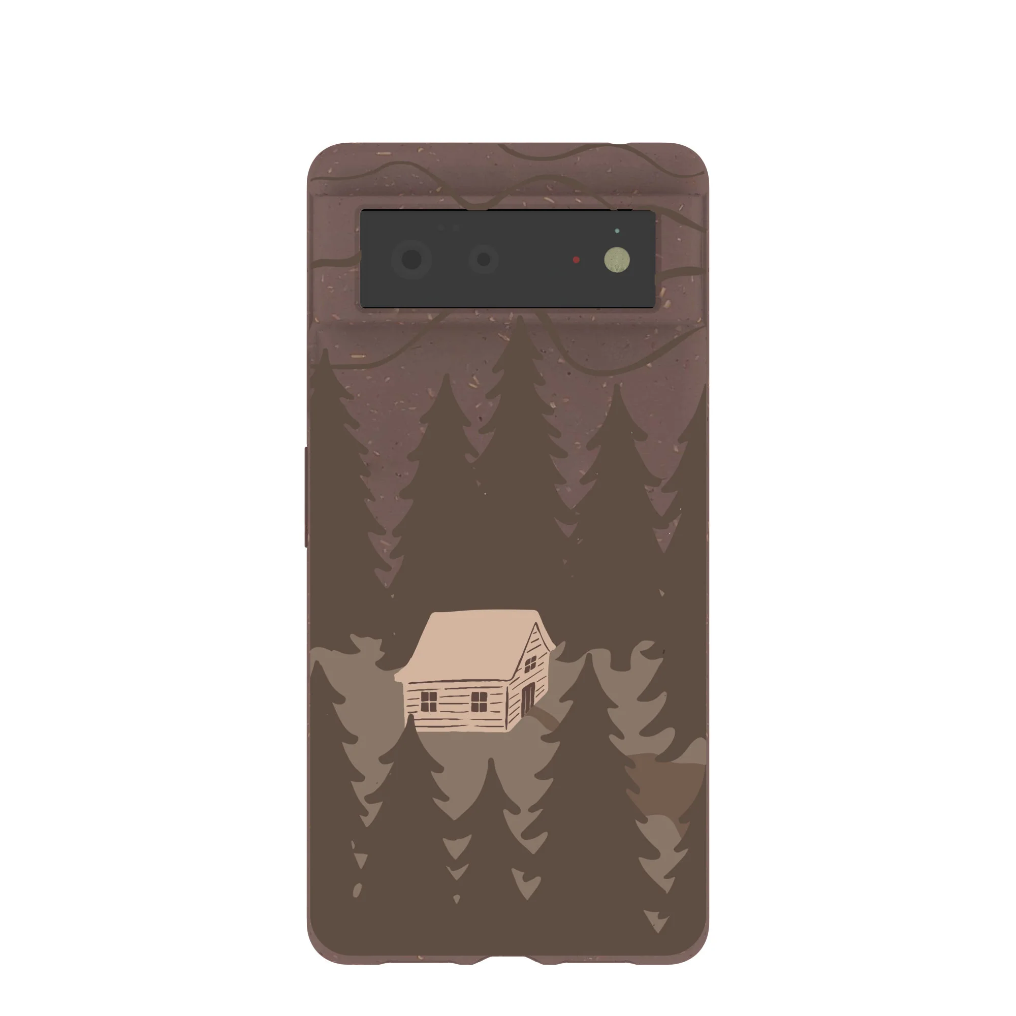 Chocolate Brown Hidden Cabin Google Pixel 6 Case