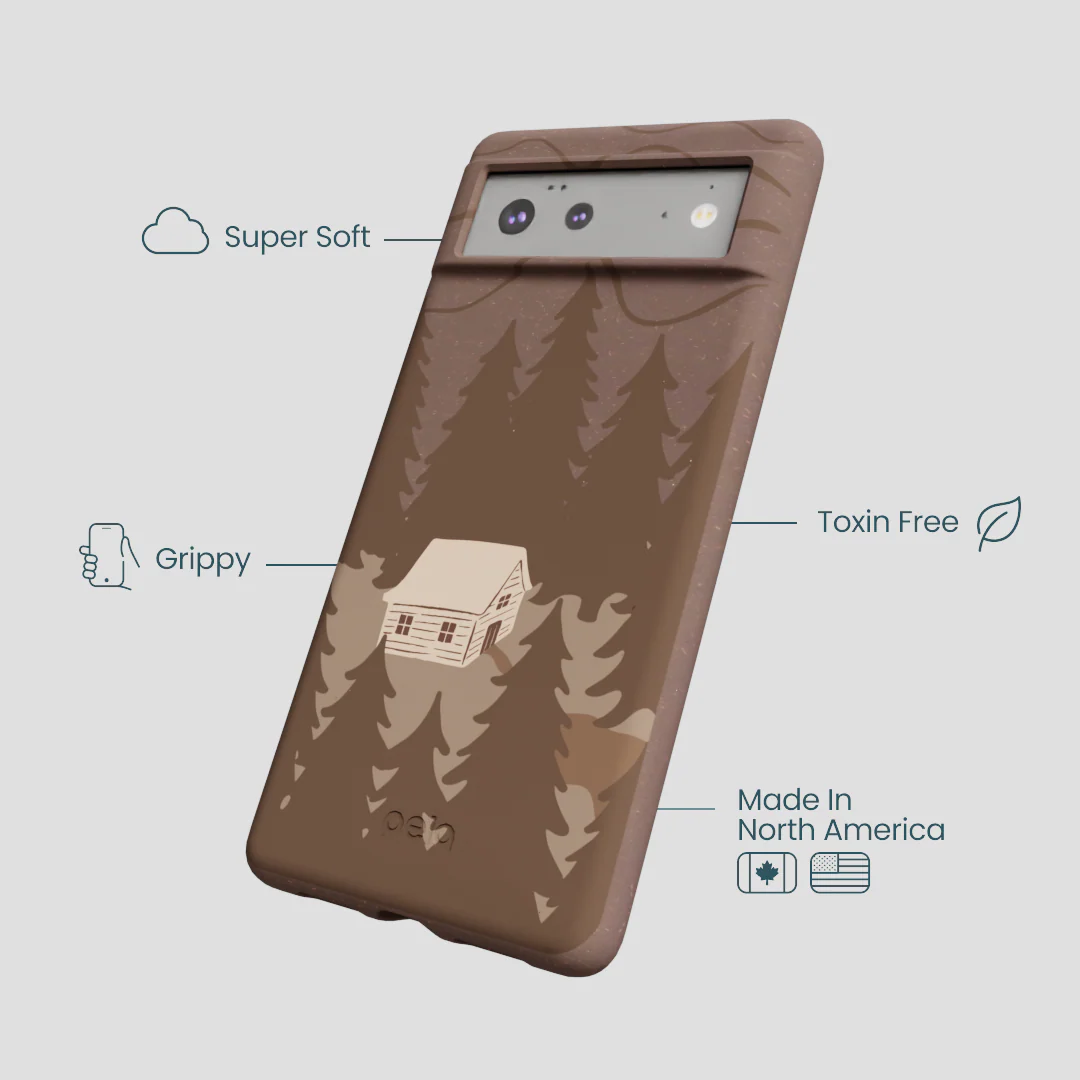 Chocolate Brown Hidden Cabin Google Pixel 6 Case - Image 4