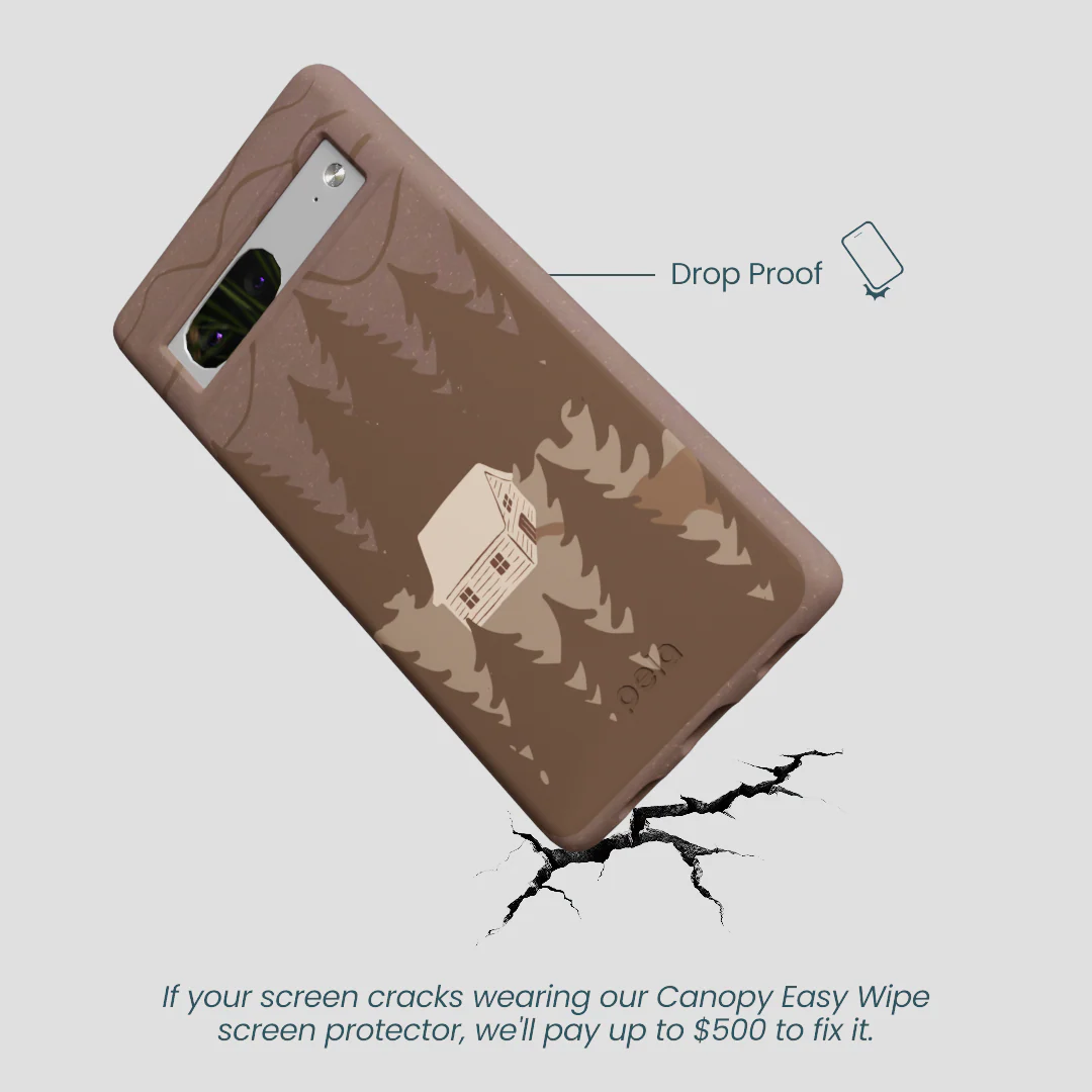 Chocolate Brown Hidden Cabin Google Pixel 7 Case - Image 5