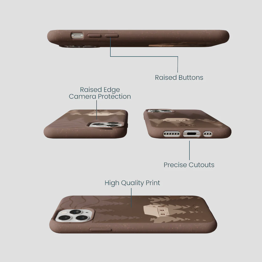 Chocolate Brown Hidden Cabin iPhone 11 Pro Case - Image 3