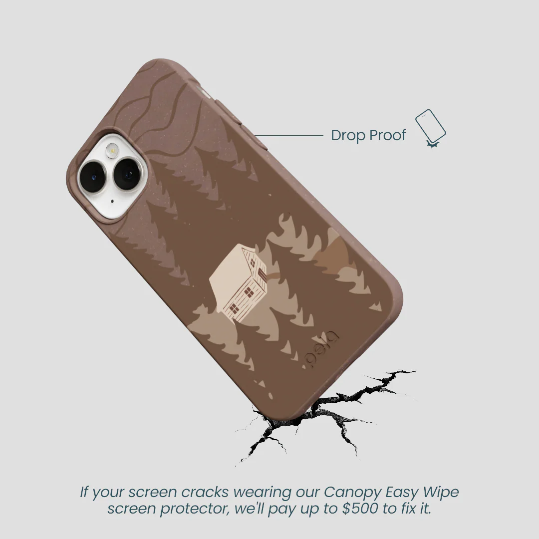Chocolate Brown Hidden Cabin iPhone 13 Case - Image 5