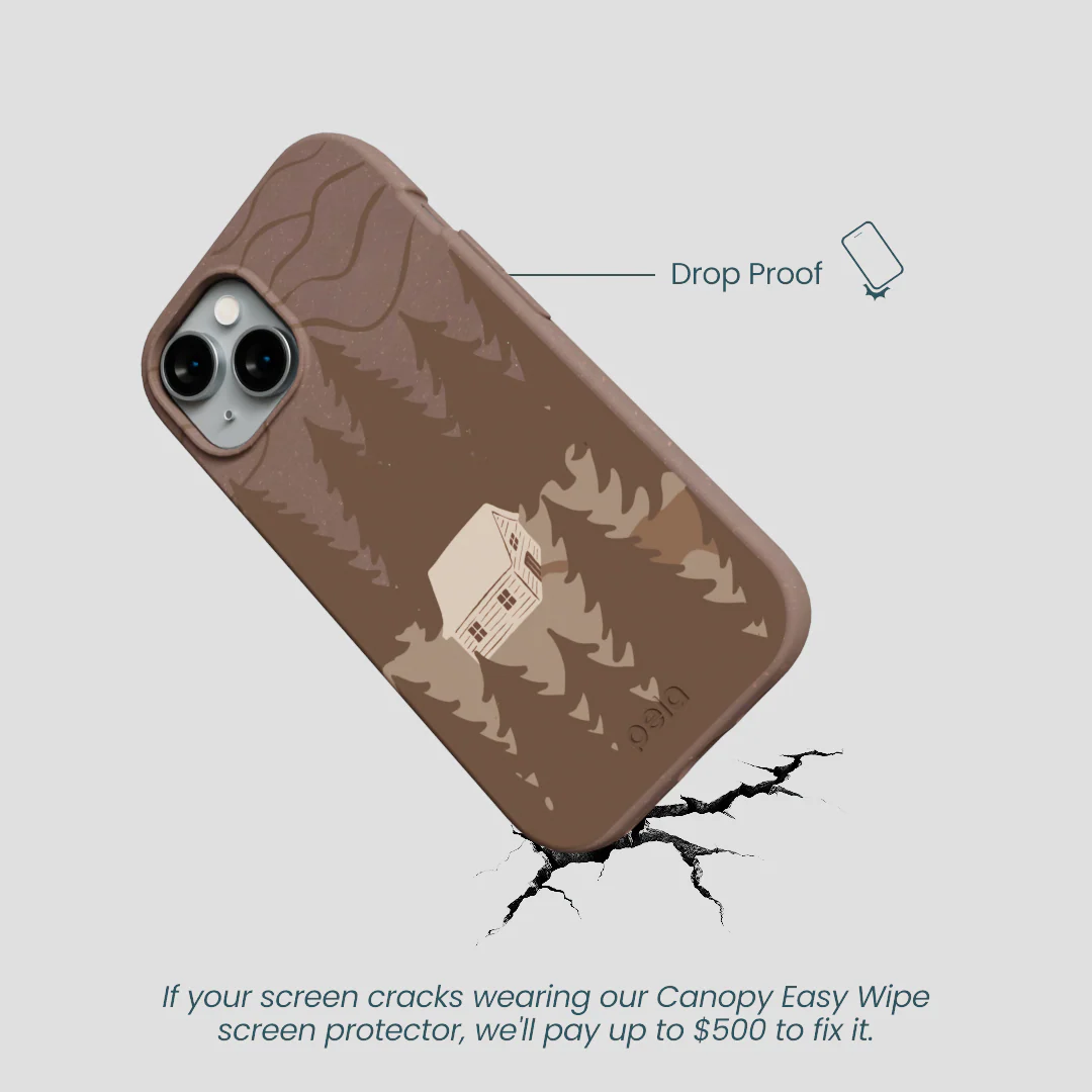 Chocolate Brown Hidden Cabin iPhone 15 Case - Image 5