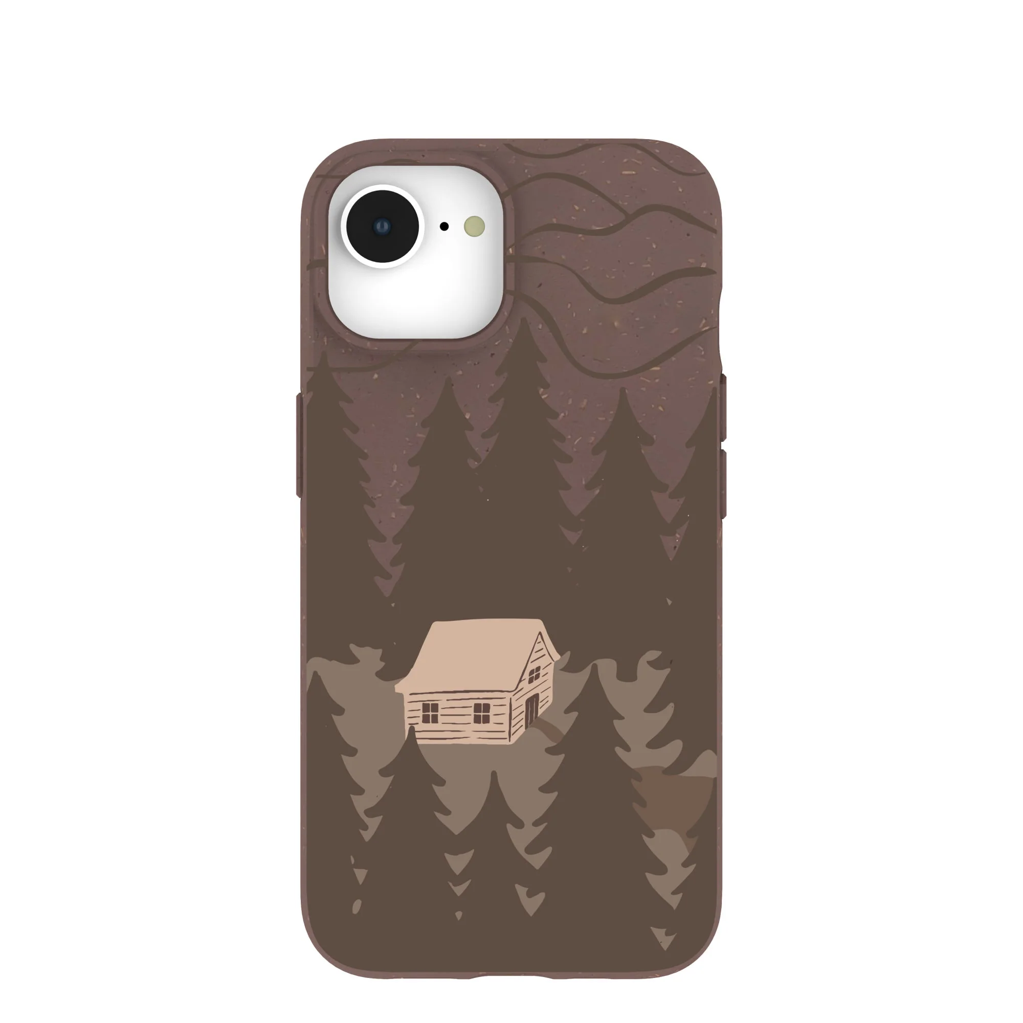 Chocolate Brown Hidden Cabin iPhone 16e/17e Case