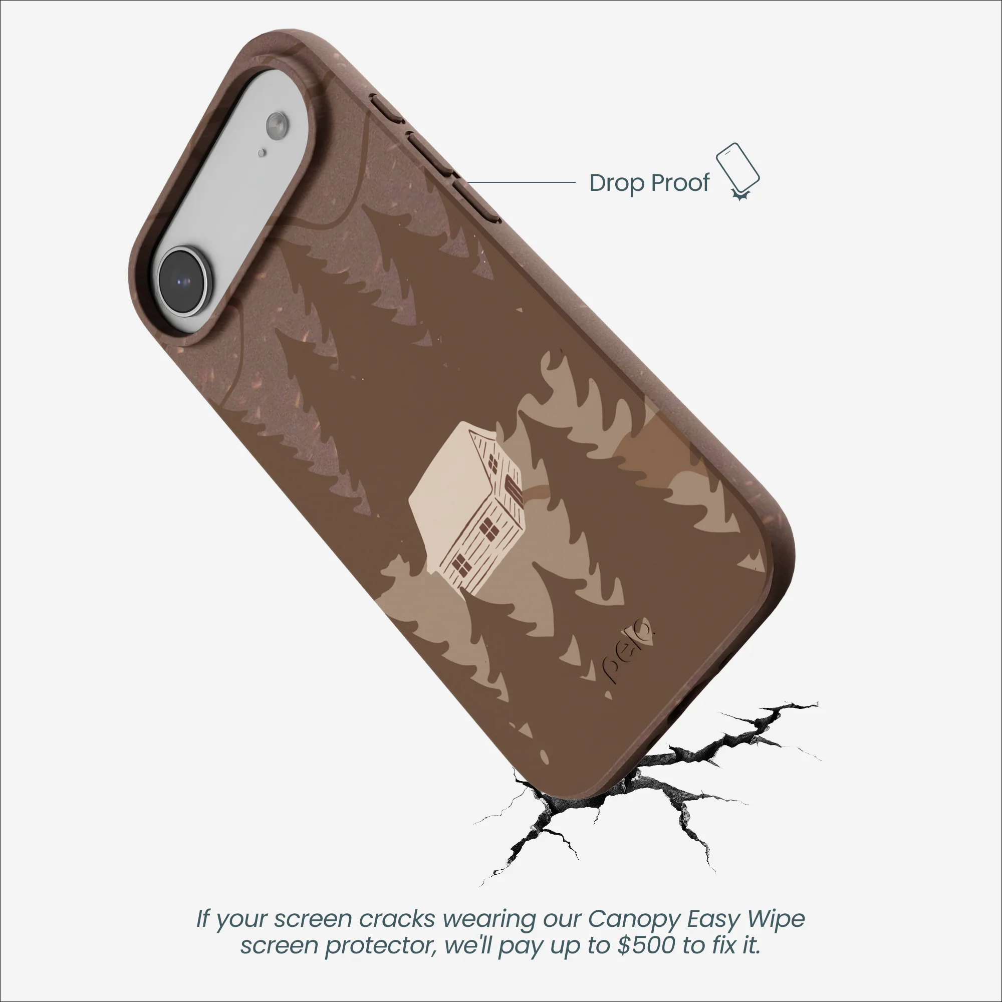 Chocolate Brown Hidden Cabin iPhone Air Case - Image 5