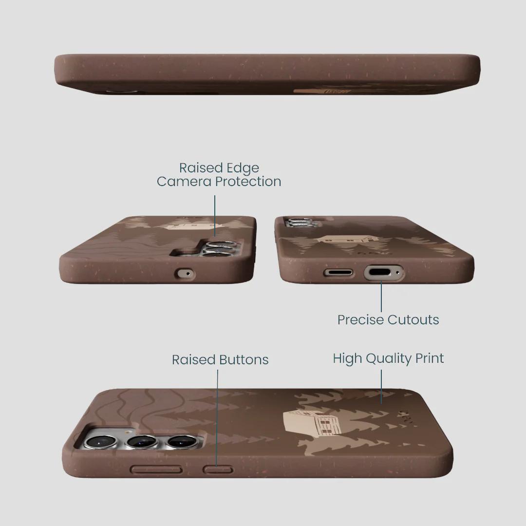 Chocolate Brown Hidden Cabin Samsung Galaxy S25+(Plus) Case - Image 3