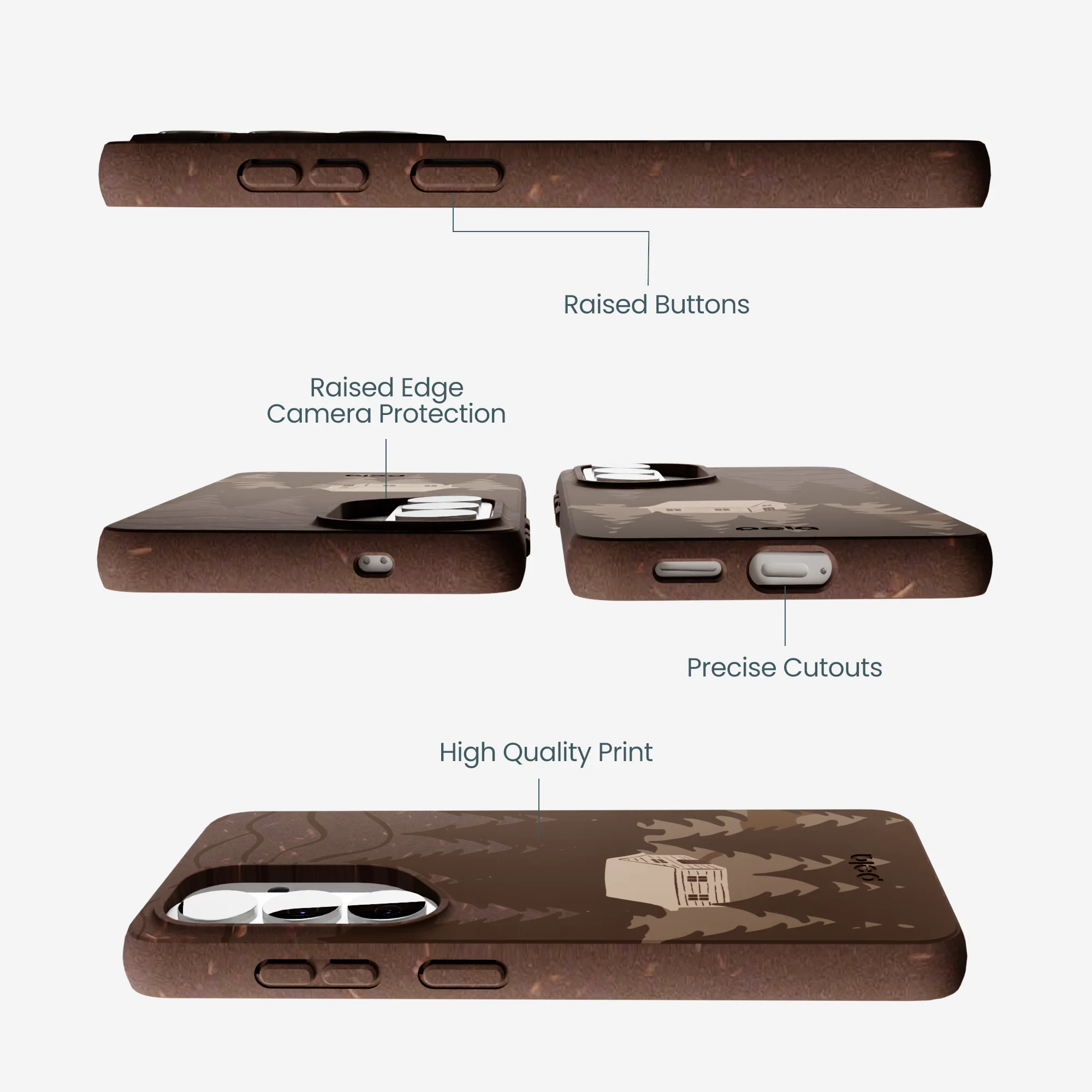 Chocolate Brown Hidden Cabin Samsung Galaxy S26 Case - Image 3