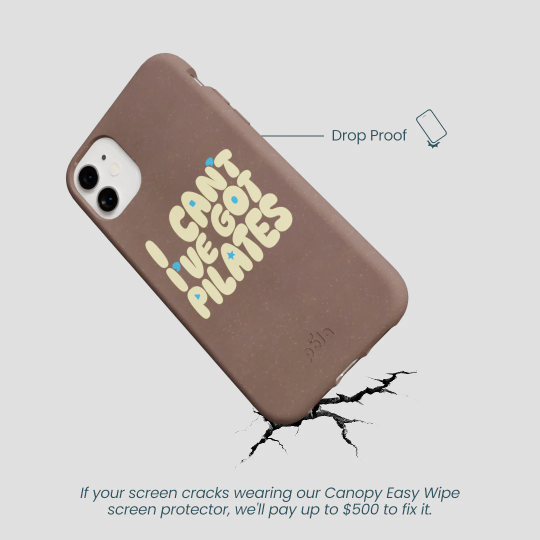 Chocolate Brown Ive got Pilates iPhone 11 Case - Image 5