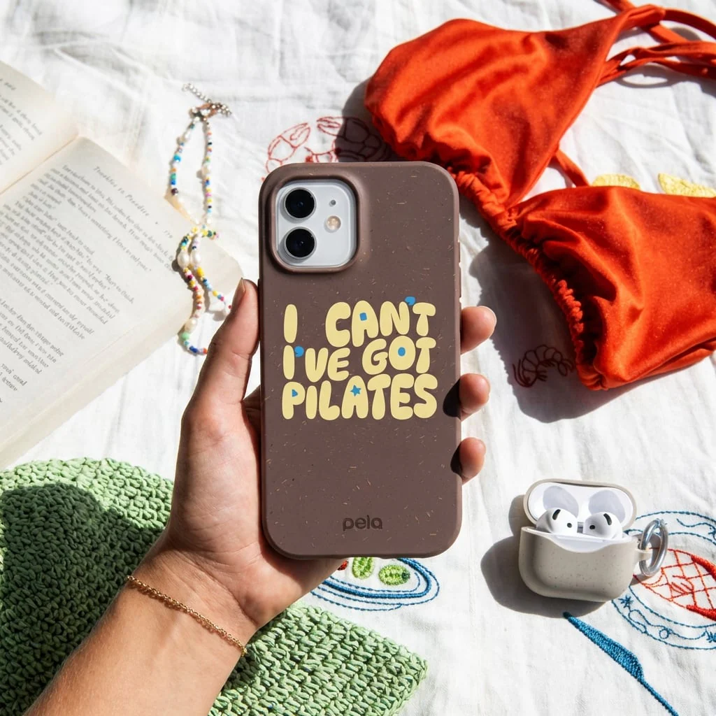 Chocolate Brown Ive got Pilates iPhone 11 Pro Case - Image 2