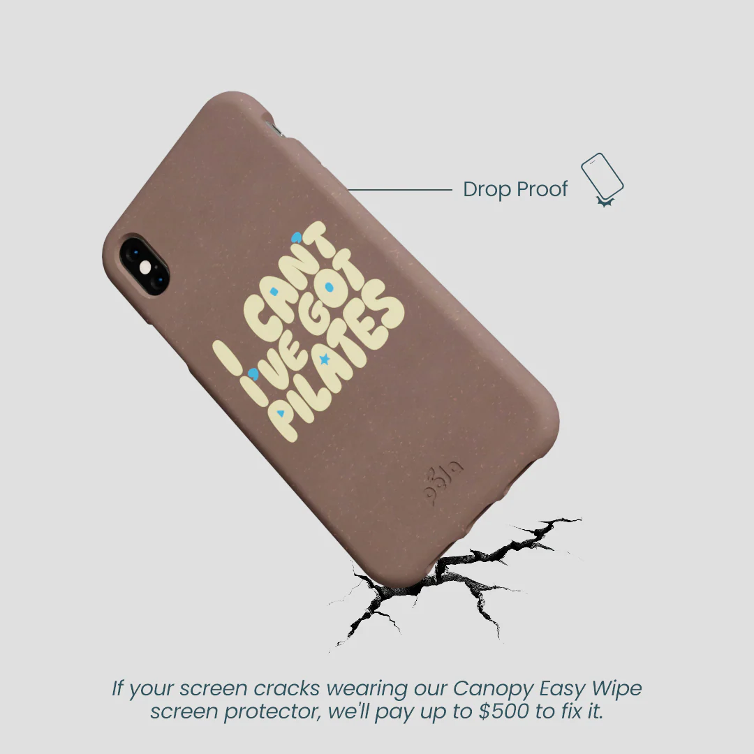 Chocolate Brown Ive got Pilates iPhone XR Case - Image 5